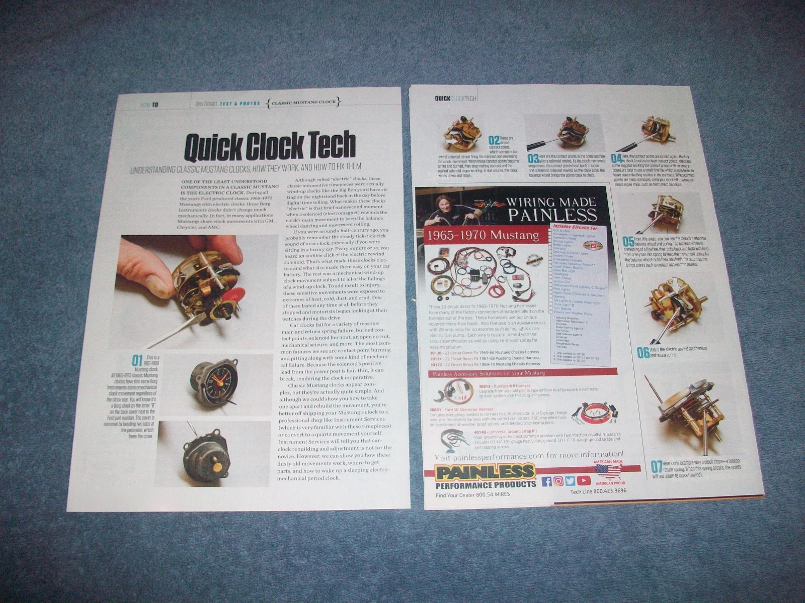 1965-\'73 Ford Mustang Borg Instruments Clock Repair How-To Tech Info Article