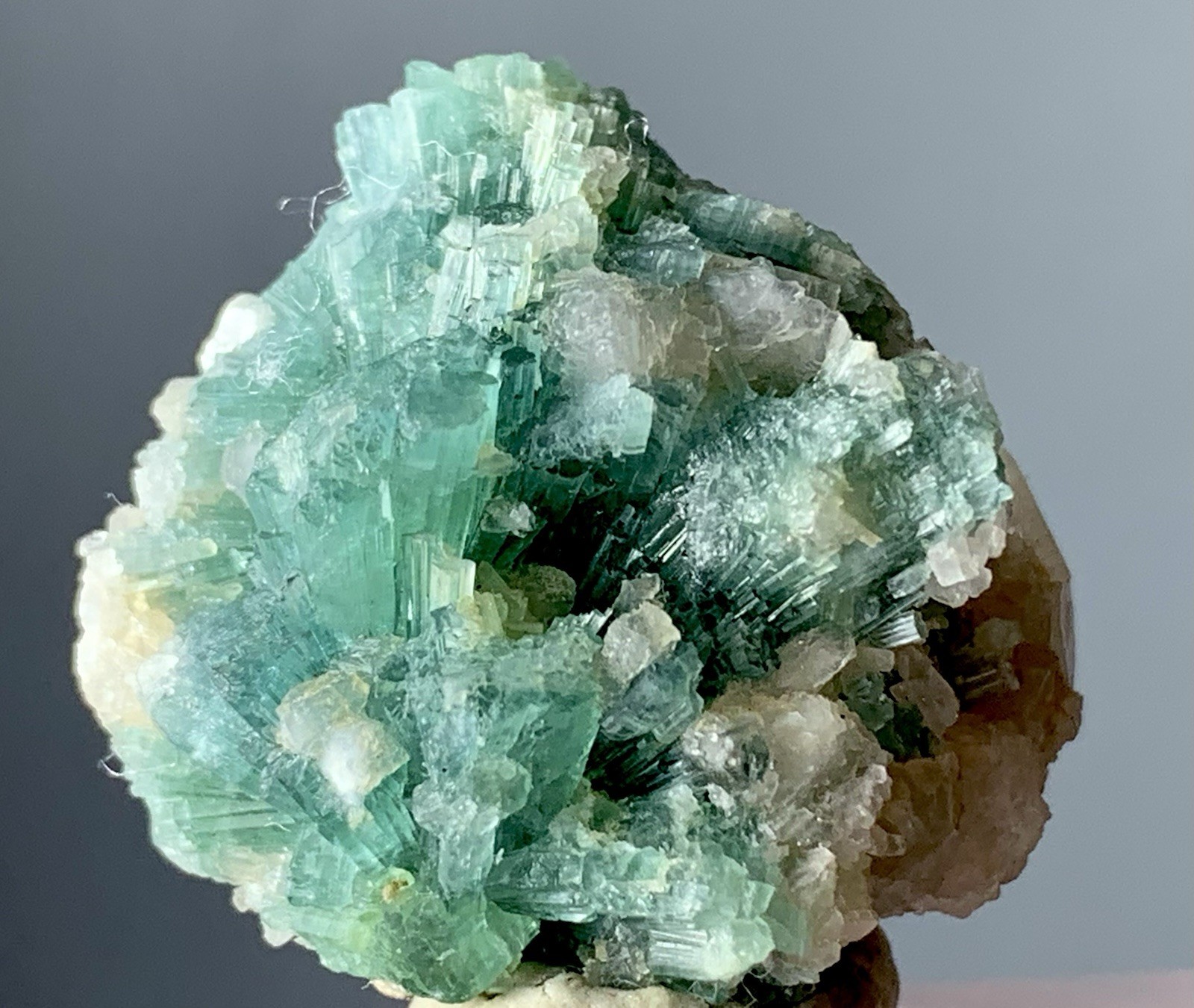 71 Ct Natural Tourmaline Crystal Bunch Afghanistan Green Mineral Specimen