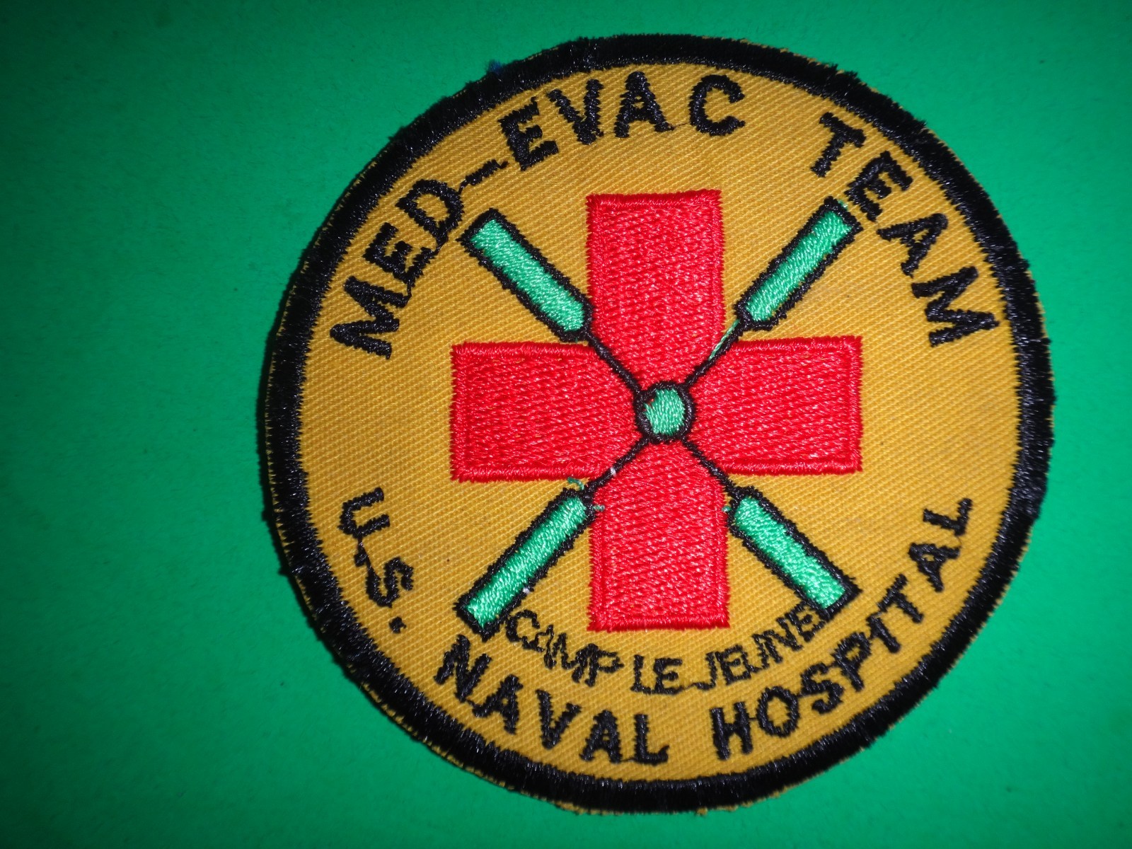 US Navy Patch MEDEVAC Team US NAVAL HOSPITAL Camp LEJEUNE