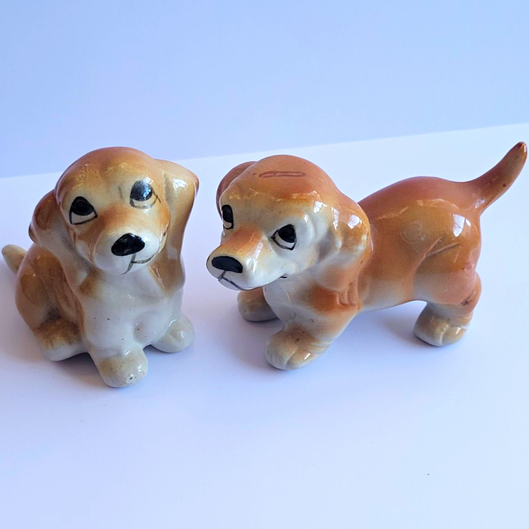 MCM Vintage 1950s-1960s Ceramic Puppy Figurine