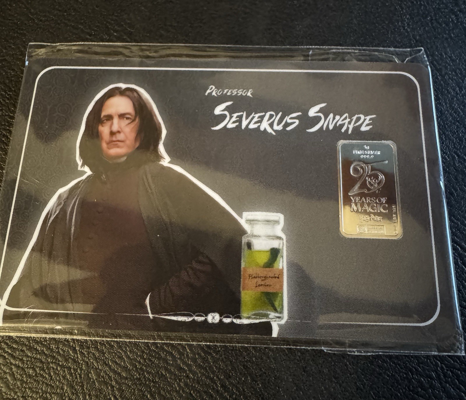 Severus Snape Harry Potter 25 Years of Magic  - 1 Gram Silver - Royal Dutch Mint