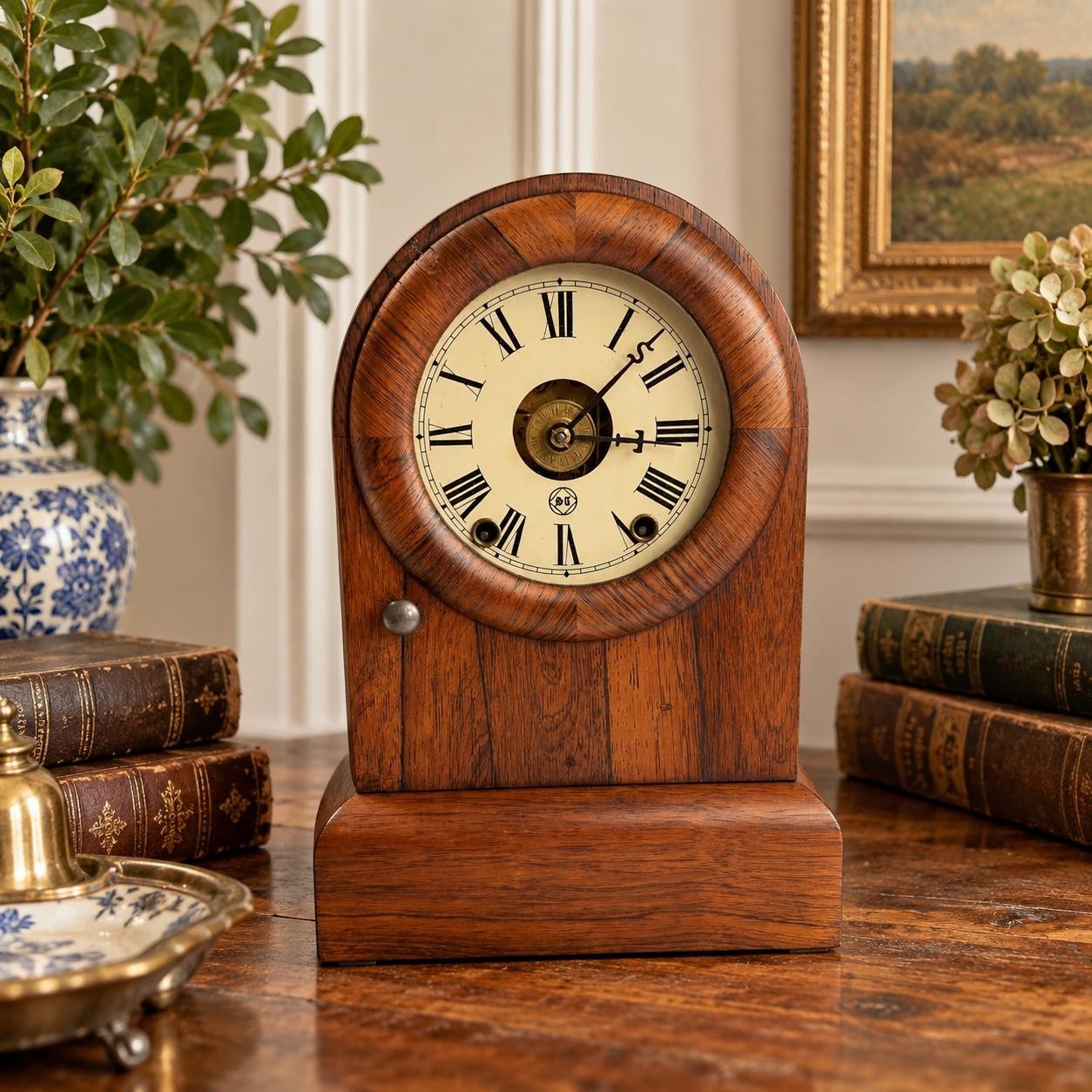 Antique Seth Thomas Tudor No 1 Mantel Clock 1870–1880 Serviced Working w Key