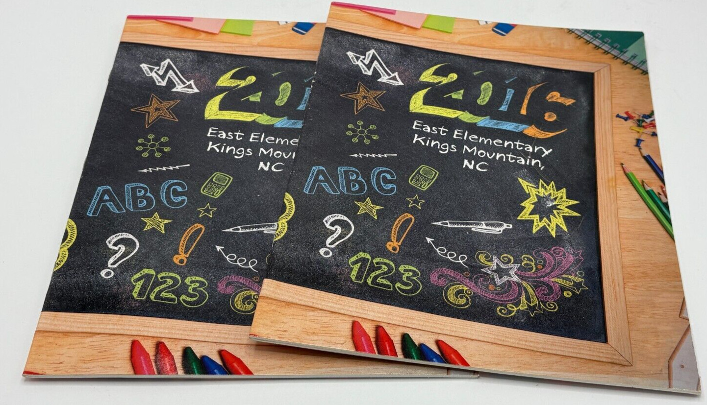 2016 East Elementary School Yearbooks Kings Mountain NC Softback Lot