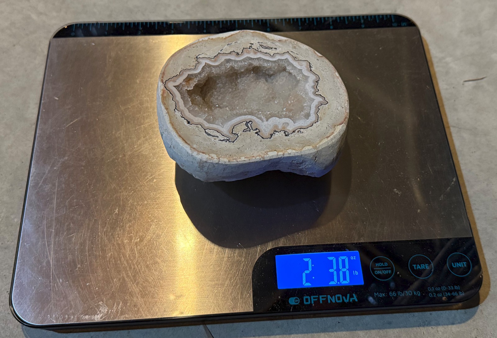 2.3lb UNION ROAD St Louis Missouri agate