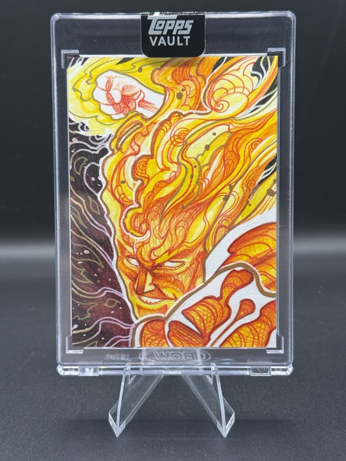 2026 Topps Marvel Vault Premiere Human Torch Sketch