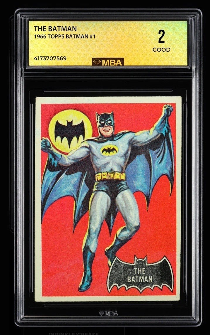 1966 TOPPS BATMAN #1 THE BATMAN MBA 2