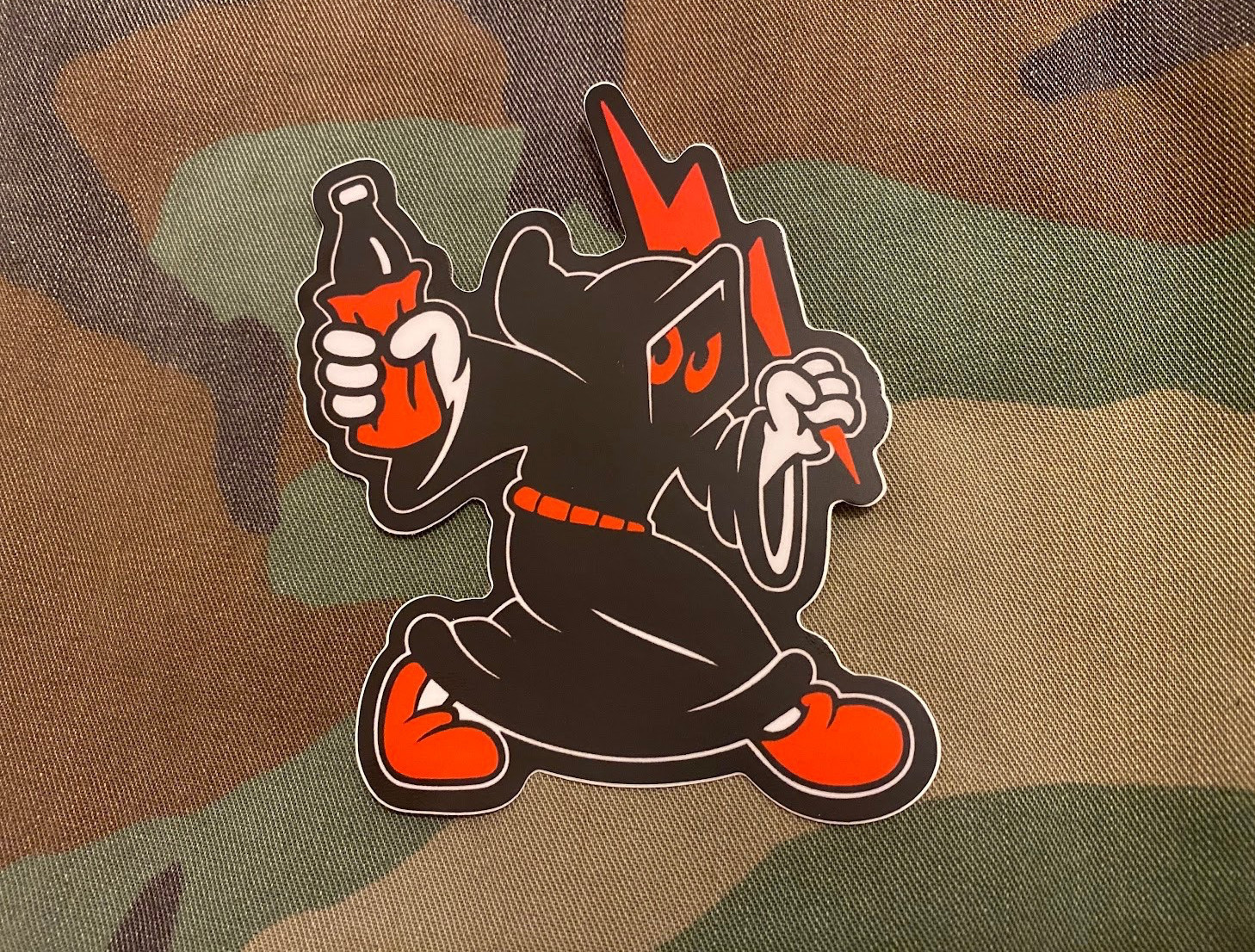 TIME ON TARGET CO TOT X AFRAID OF THE DARK CO AOTD GRIMM 40 STICKER SLAP FORTY