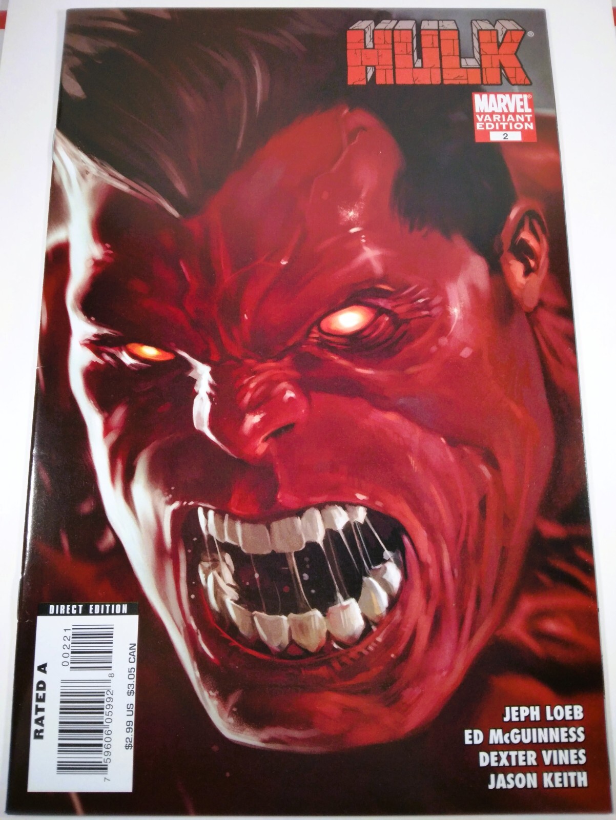 🔴💥 HULK #2 Djurdjevic 1:20 VARIANT 🔑 1st RED THUNDERBOLT ROSS Captain America