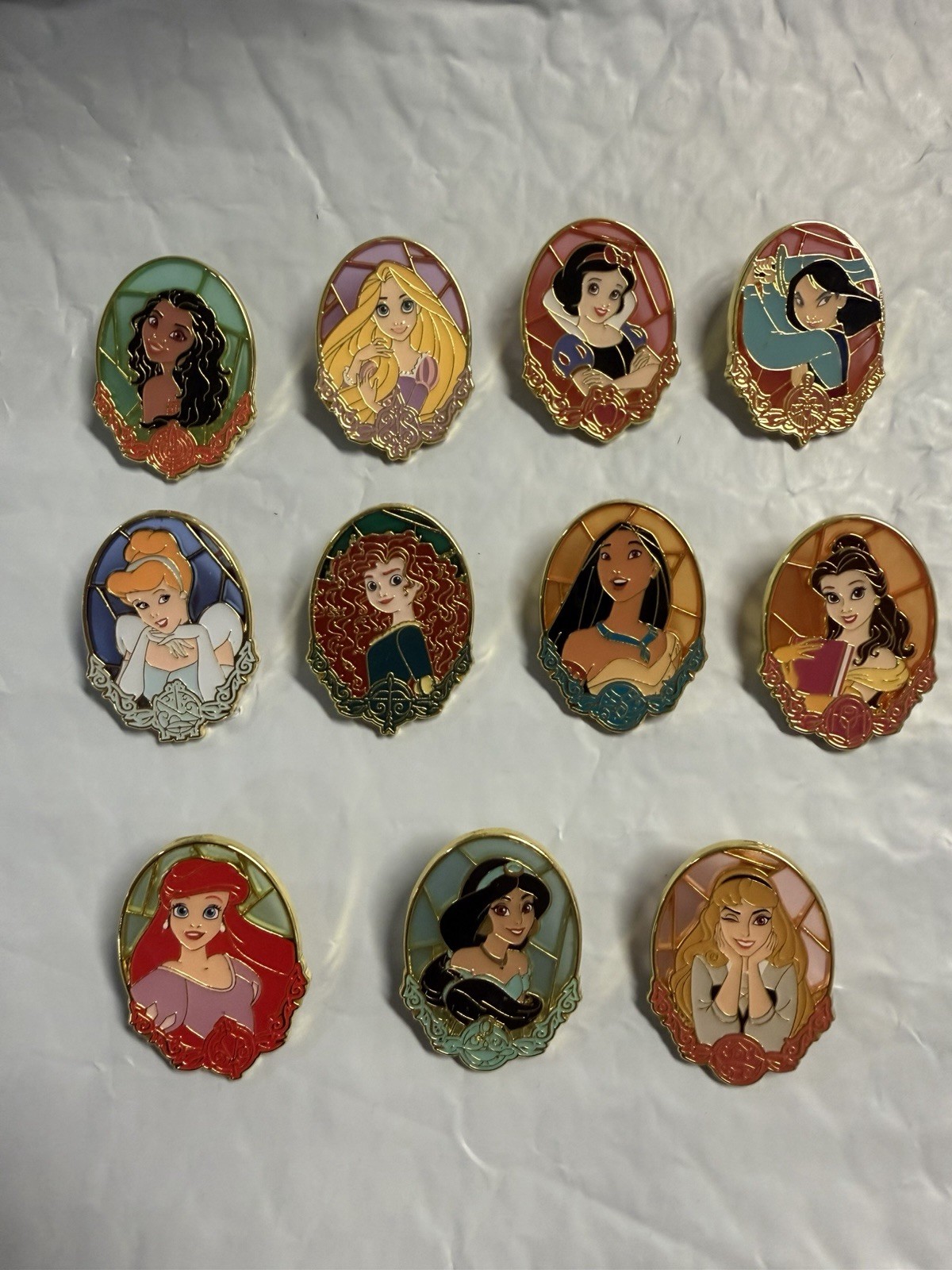 Loungefly Disney Princess Stained Glass Portrait Blind Box Pin - 11 Out Of 12 *