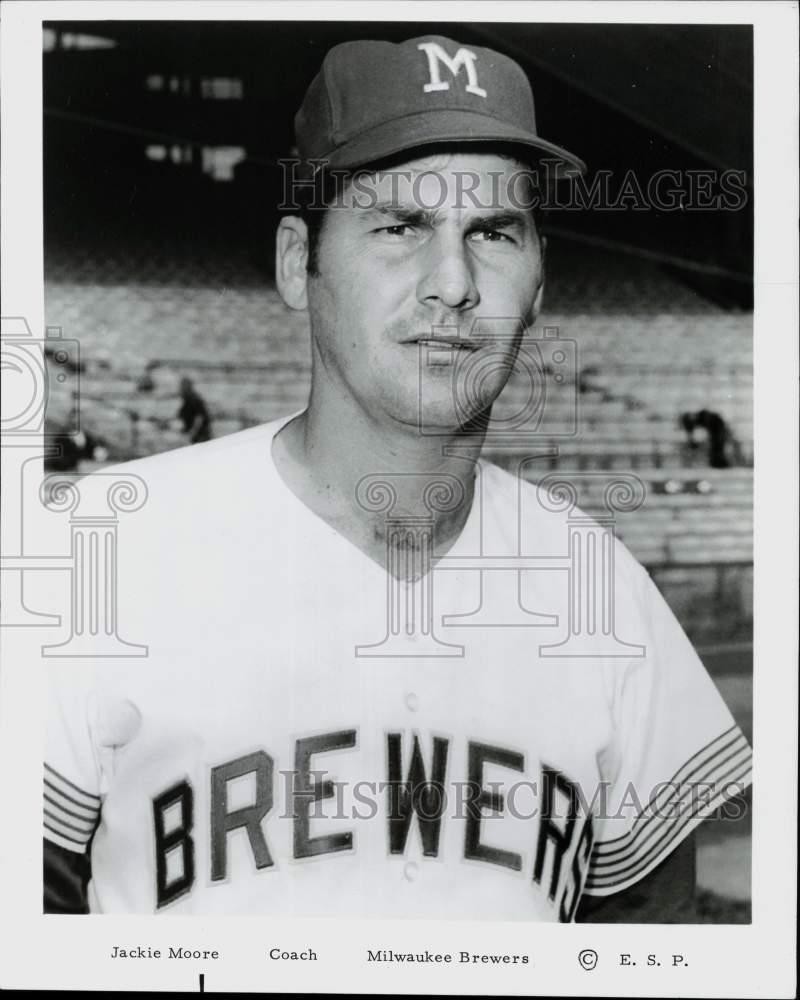 1970 Press Photo Milwaukee Brewers Coach Jackie Moore - lry15271