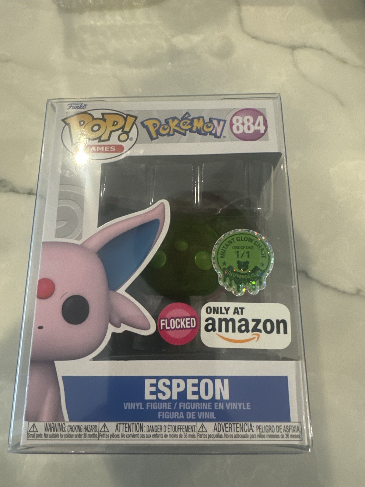 1/1 Limited Edition Pokemon Espeon Gold Panda Club Funko Pop #884