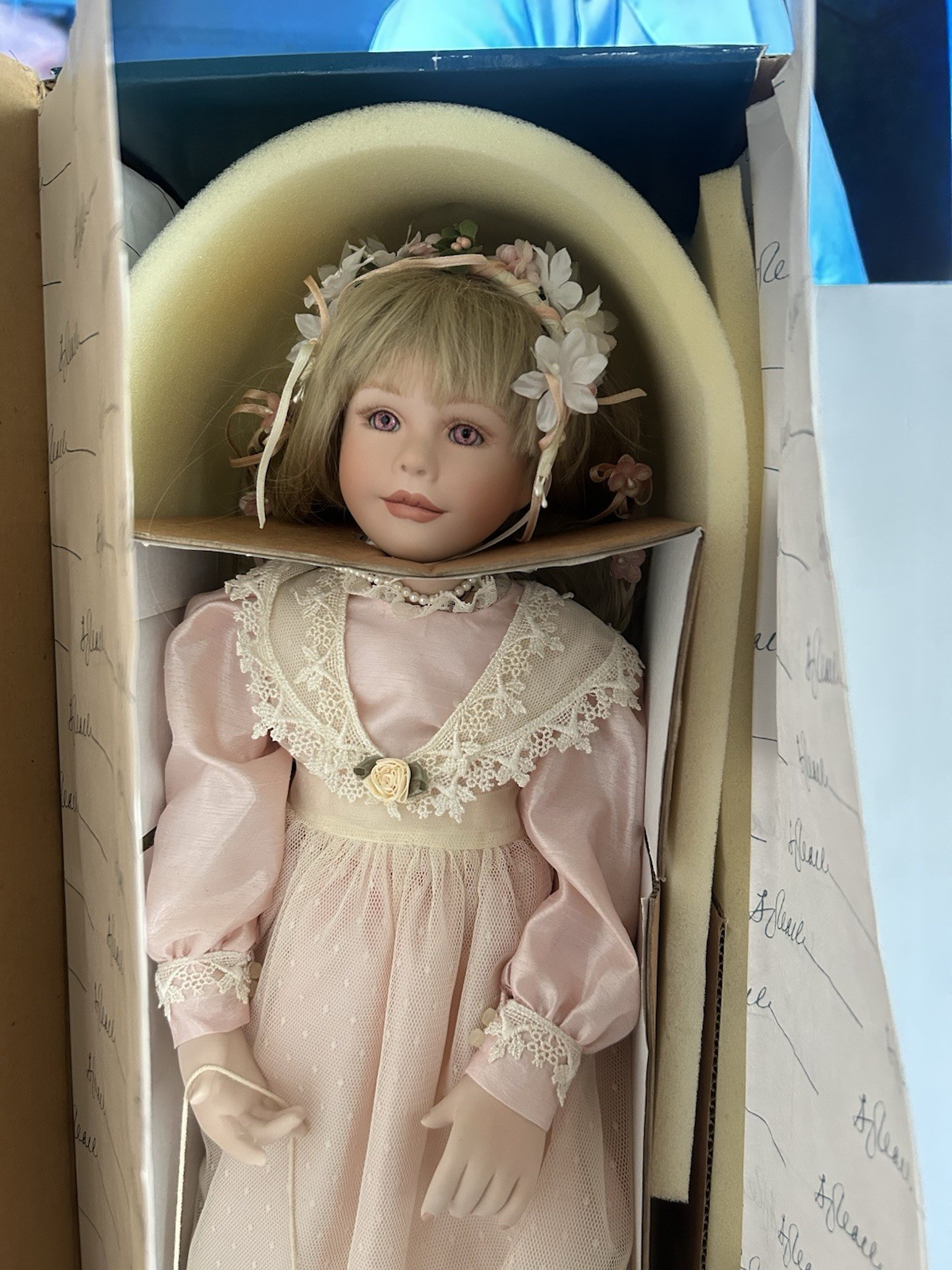 S. Joy Calhoon Porcelain Doll; Annie No. 0408