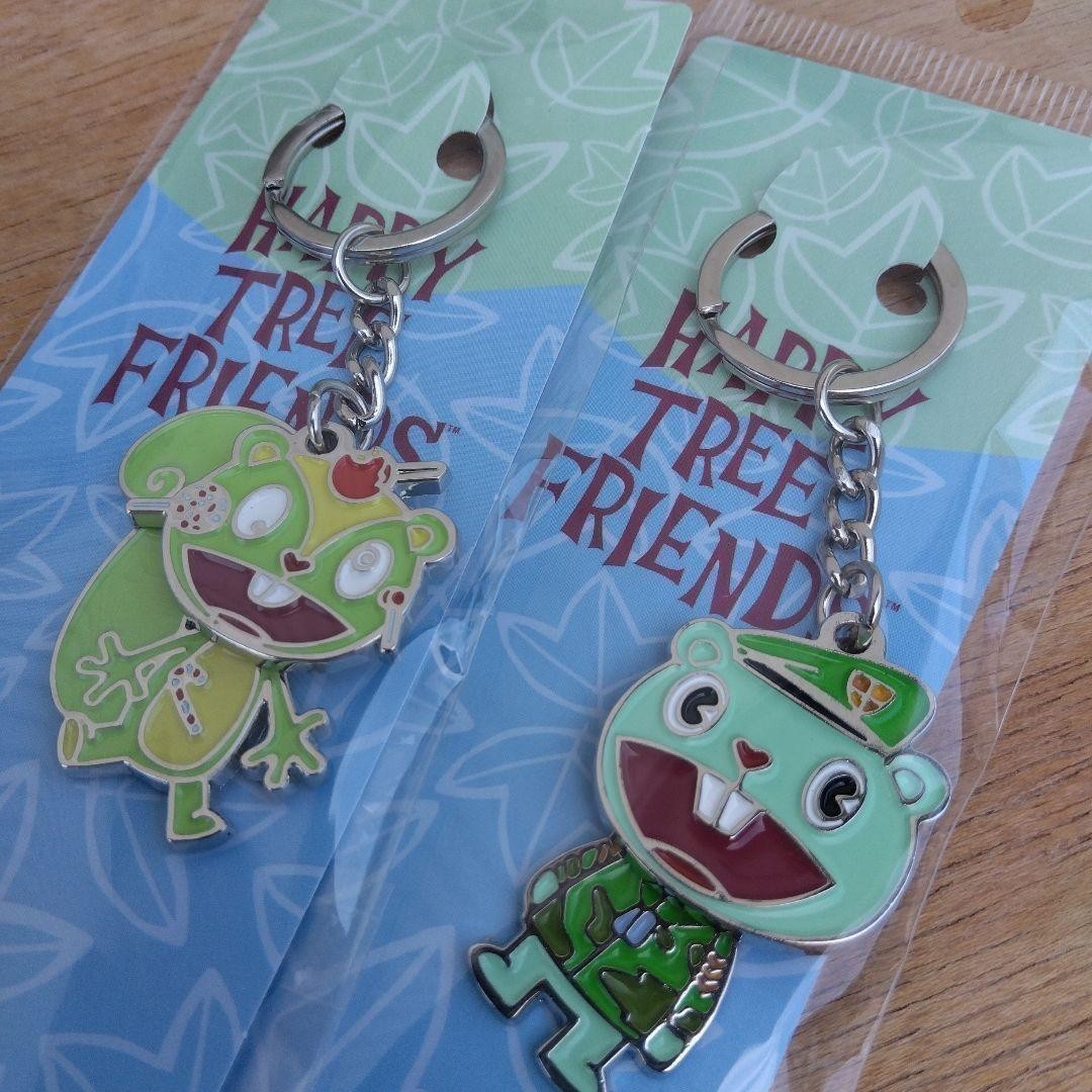 Happy Tree Friends HTF Metal Keychain Flippy Nutty Set Japan New