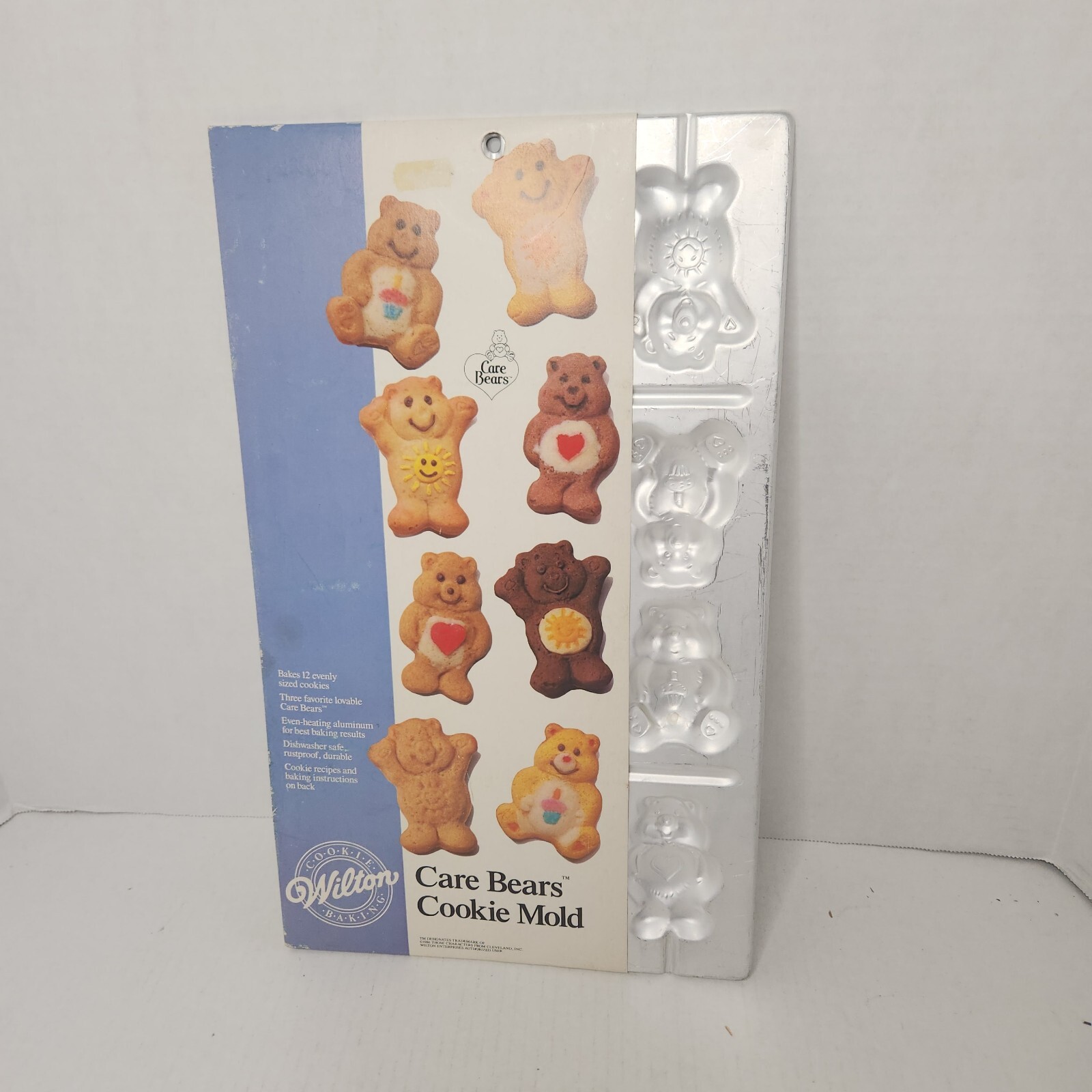 VTG New Wilton Metal 1986 Care Bears Candy Cookie Mini Cake Pan Molds 2306-118
