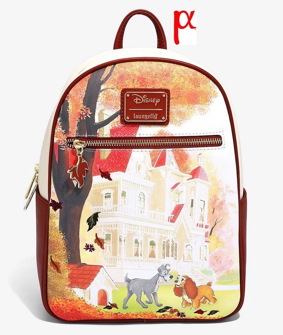 Loungefly Disney Lady and the Tramp Home Autumn Leaves Mini Backpack Exclusive
