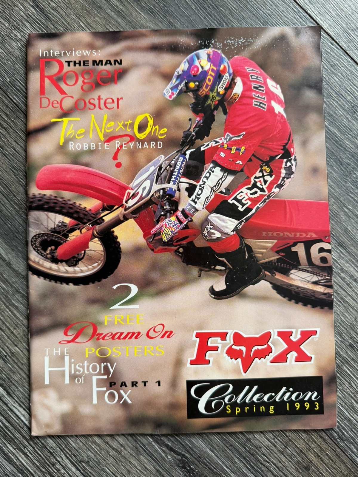 FOX Racing 1993 Catalog Brochure Vintage Motocross MX Racing Clothing Gear