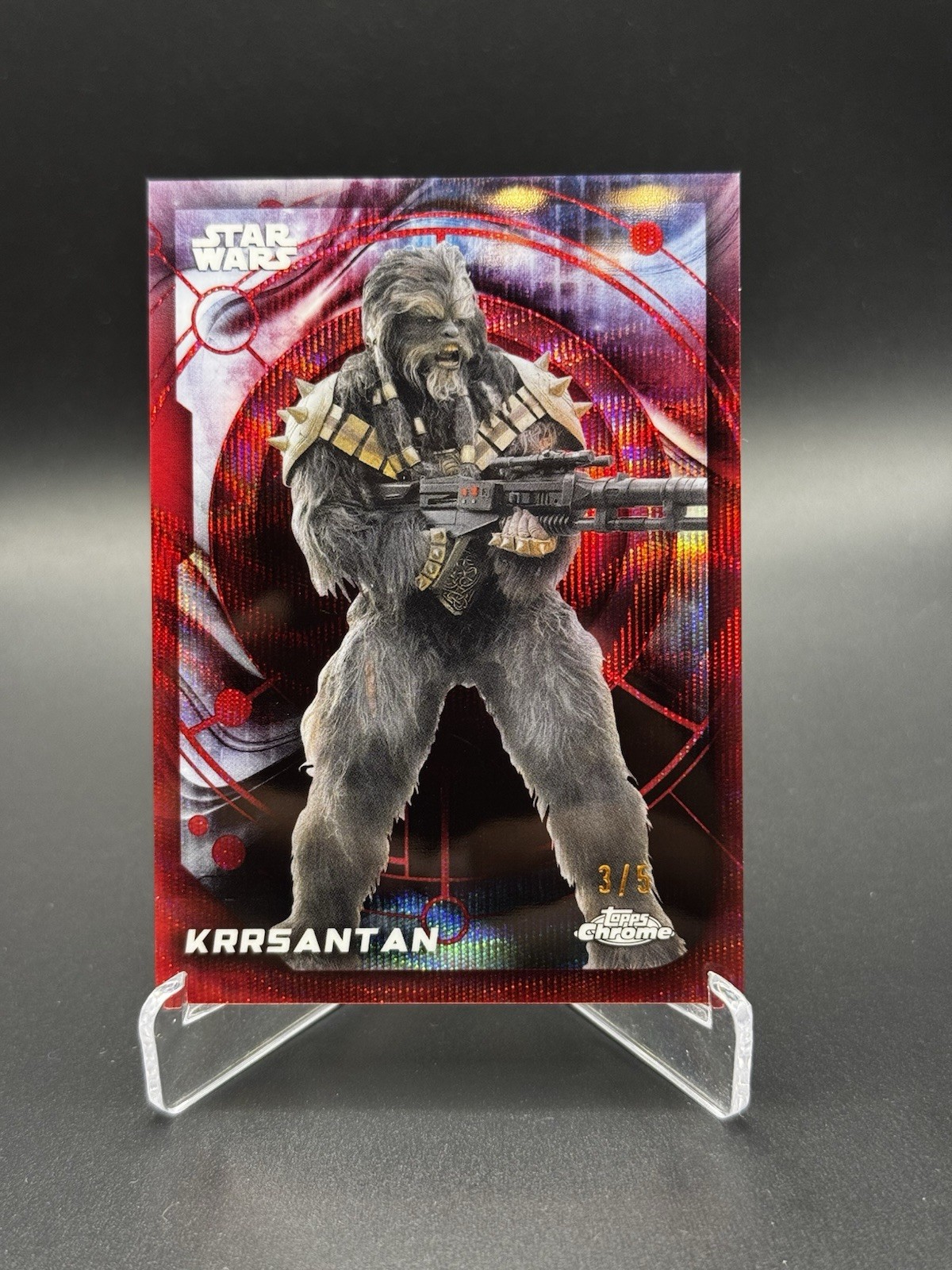 2026 Topps Chrome Star Wars Krrsantan Red Dathomir /5 #160 