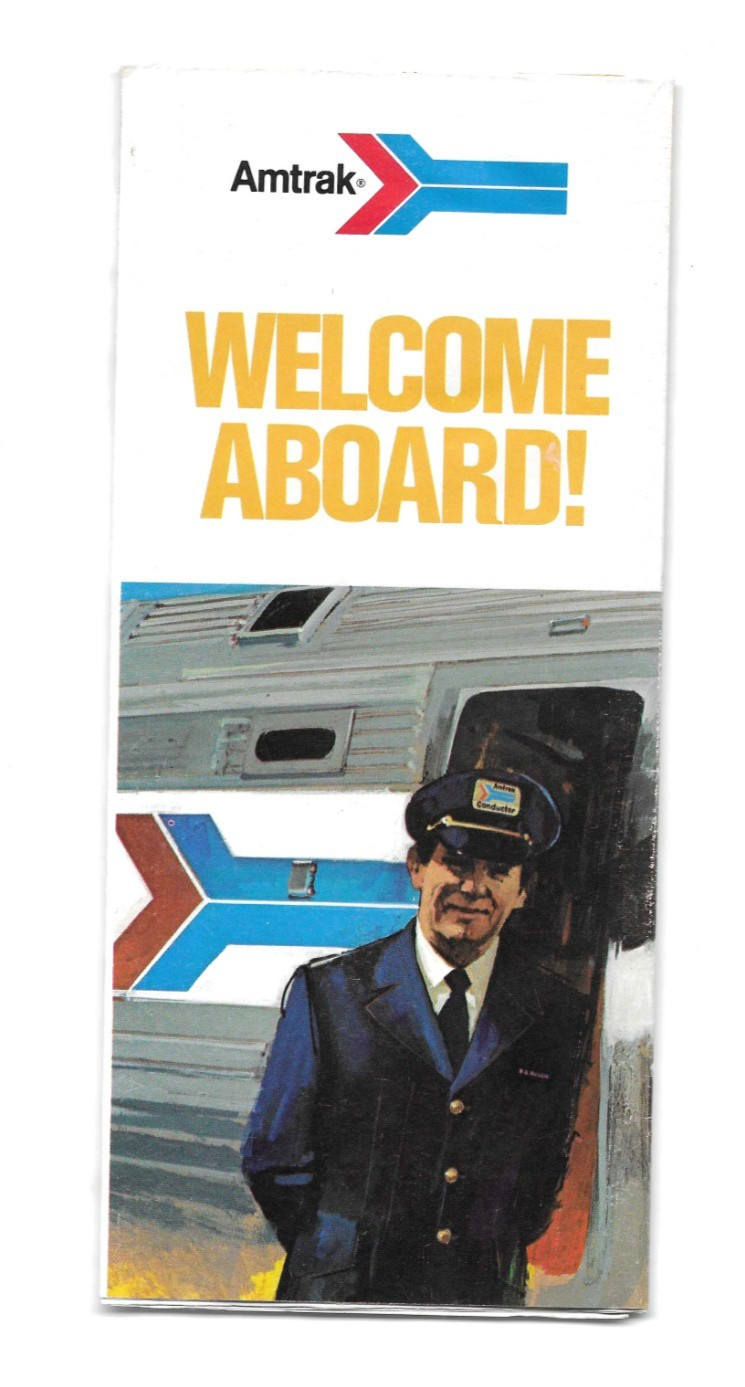 1976 Amtrak Railroad Welcome Aboard Brochure T44