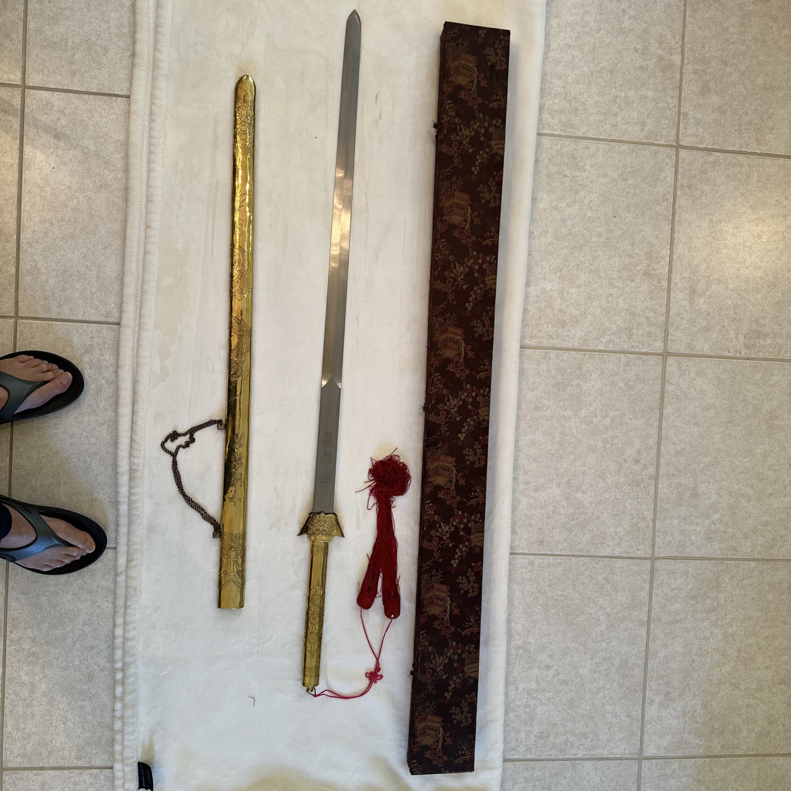 Rare, 2-handed Chinese Battle Jian