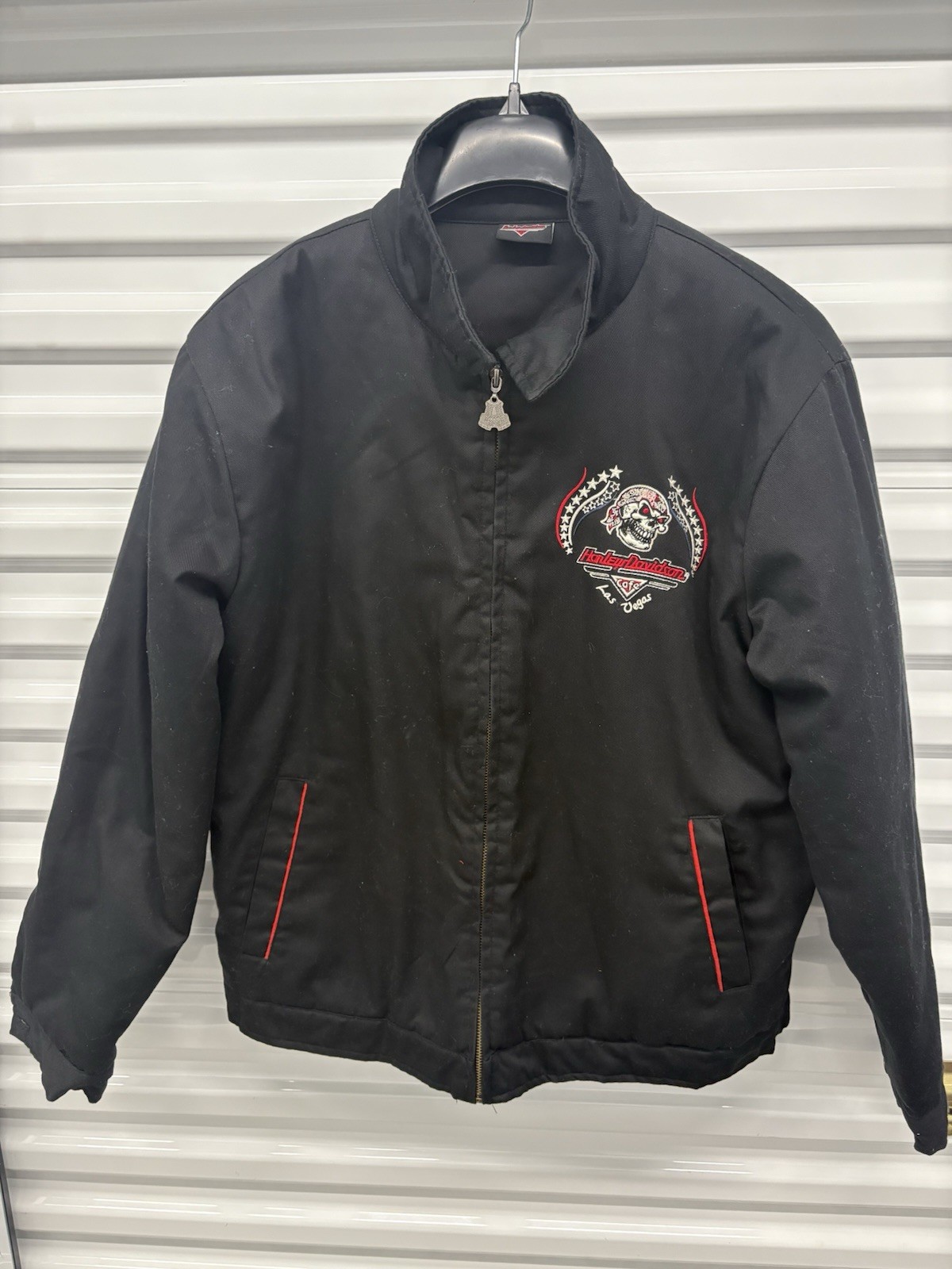 Harley Davidson Las Vegas Skull Soft Riding Jacket Vintage