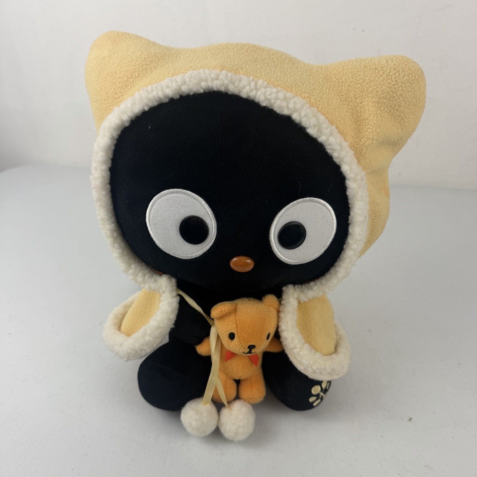 Sanrio Vintage 2008 Chococat Winter 12 Inch Plush Hood Cape Teddy Bear