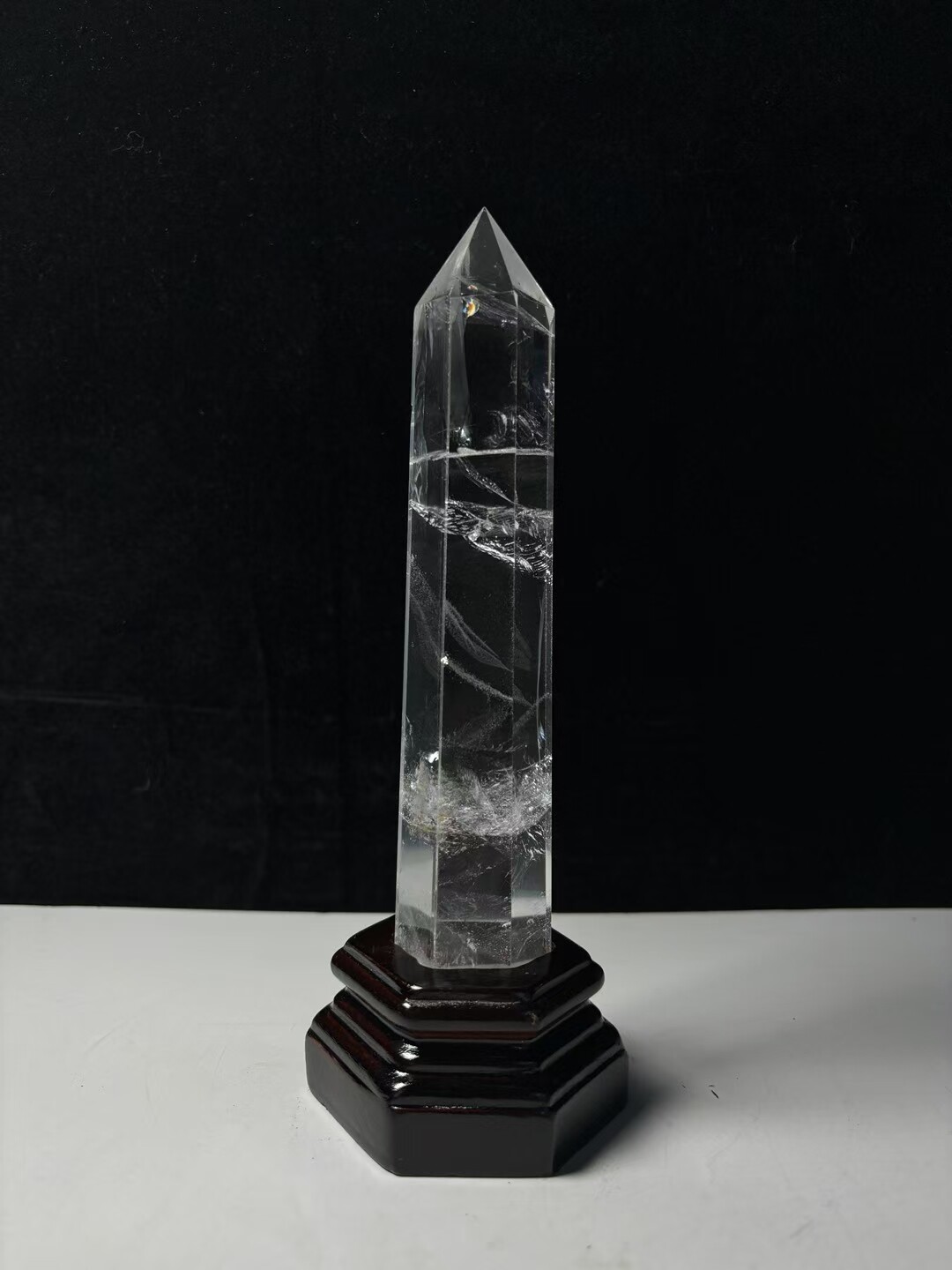 1.18LB Top Natural Clear Quartz Obelisk Healing Crystals Balance Chakras Reiki 1.18LB Top Natural Clear Quartz Obelisk Healing Crystals Balance Chakras Reiki