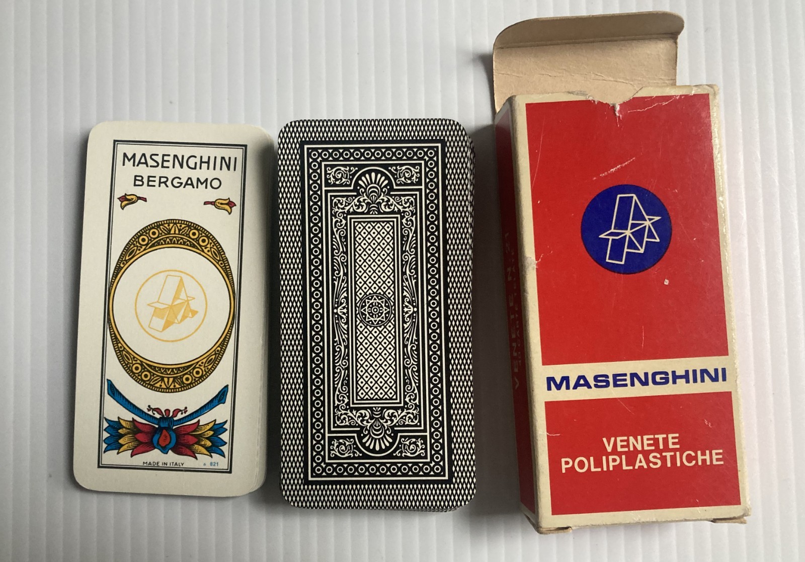Masenghini playing cards  Venete poliplastiche 1980 italian Venice