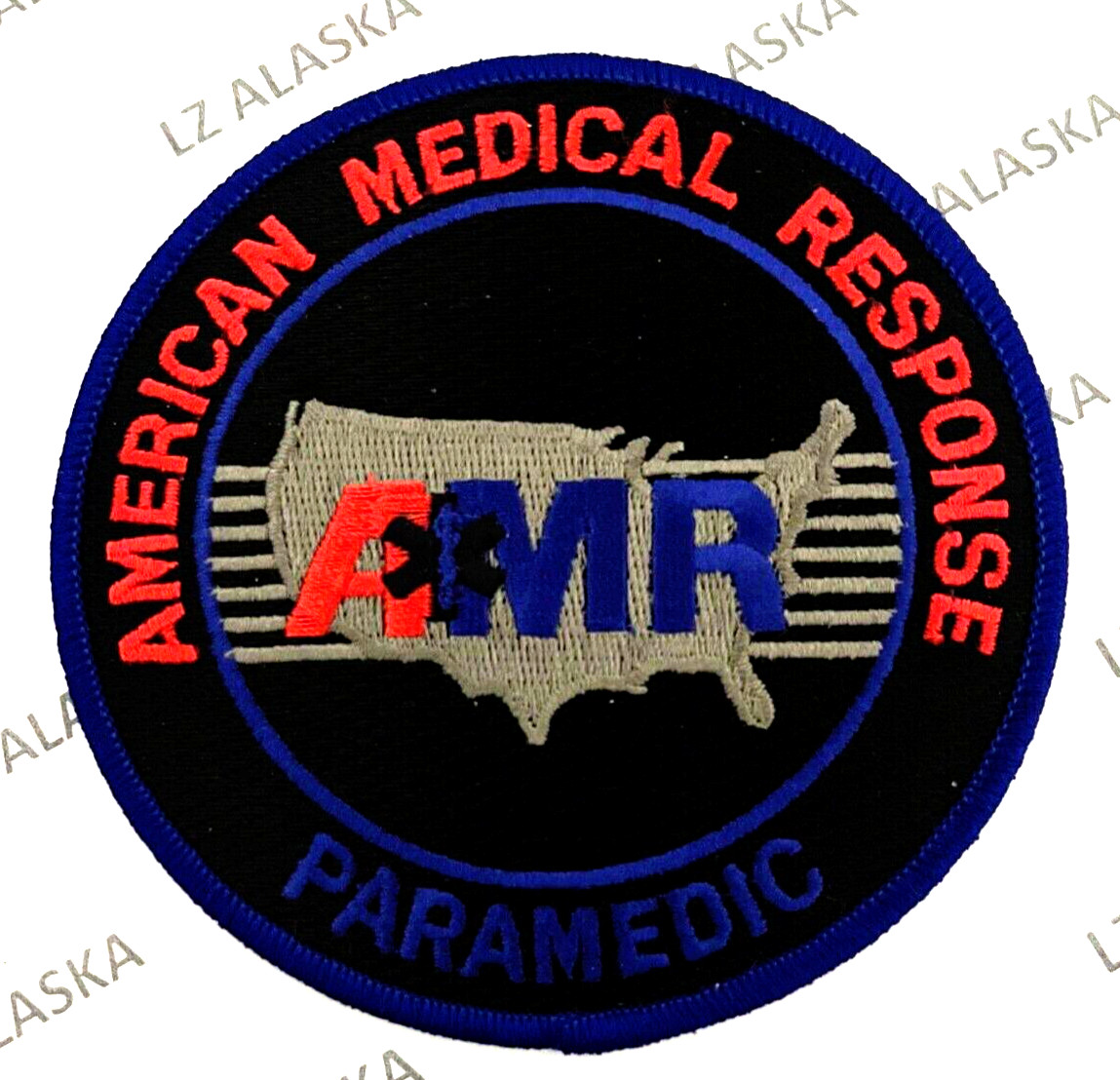 AMERICAN MEDICAL RESPONSE BLACK PARAMEDIC PATCH (EMS3)