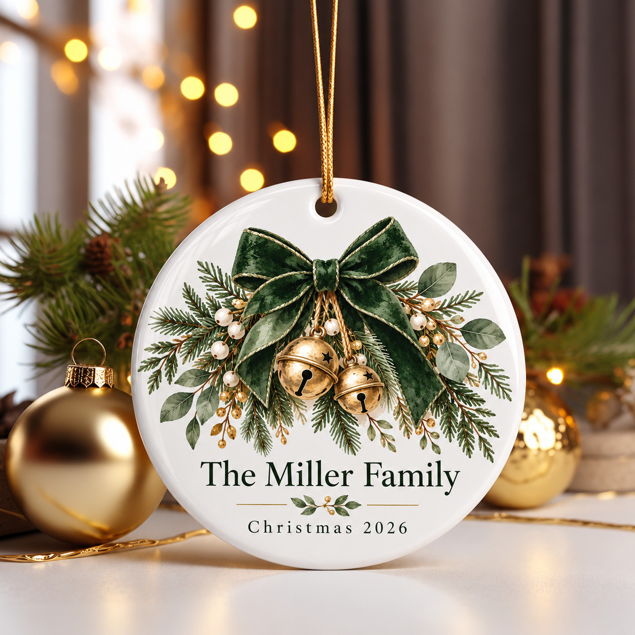Personalized Family Christmas Ornament