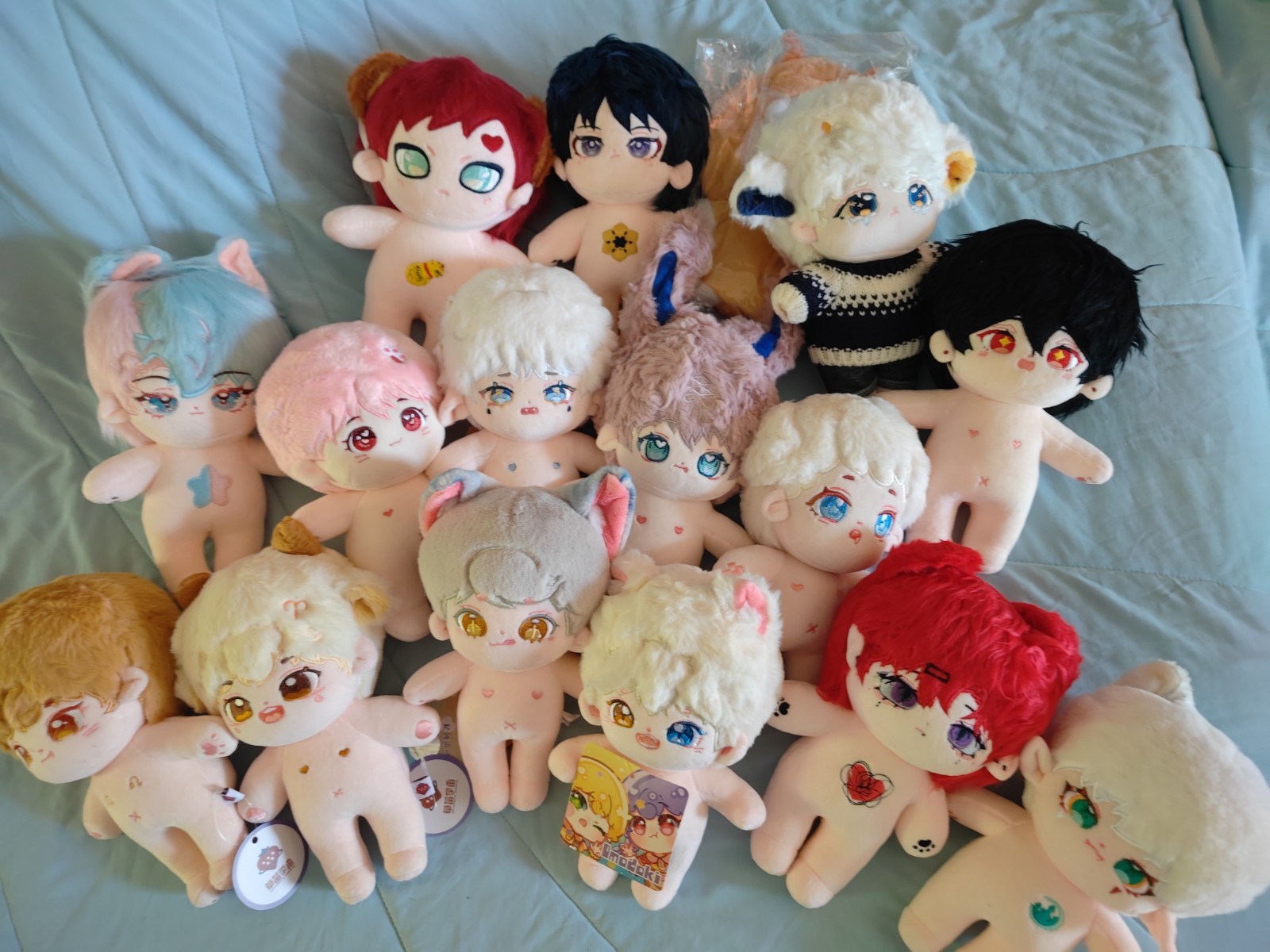 Bundle of 20cm Anime Style Omodoki Cotton Dolls