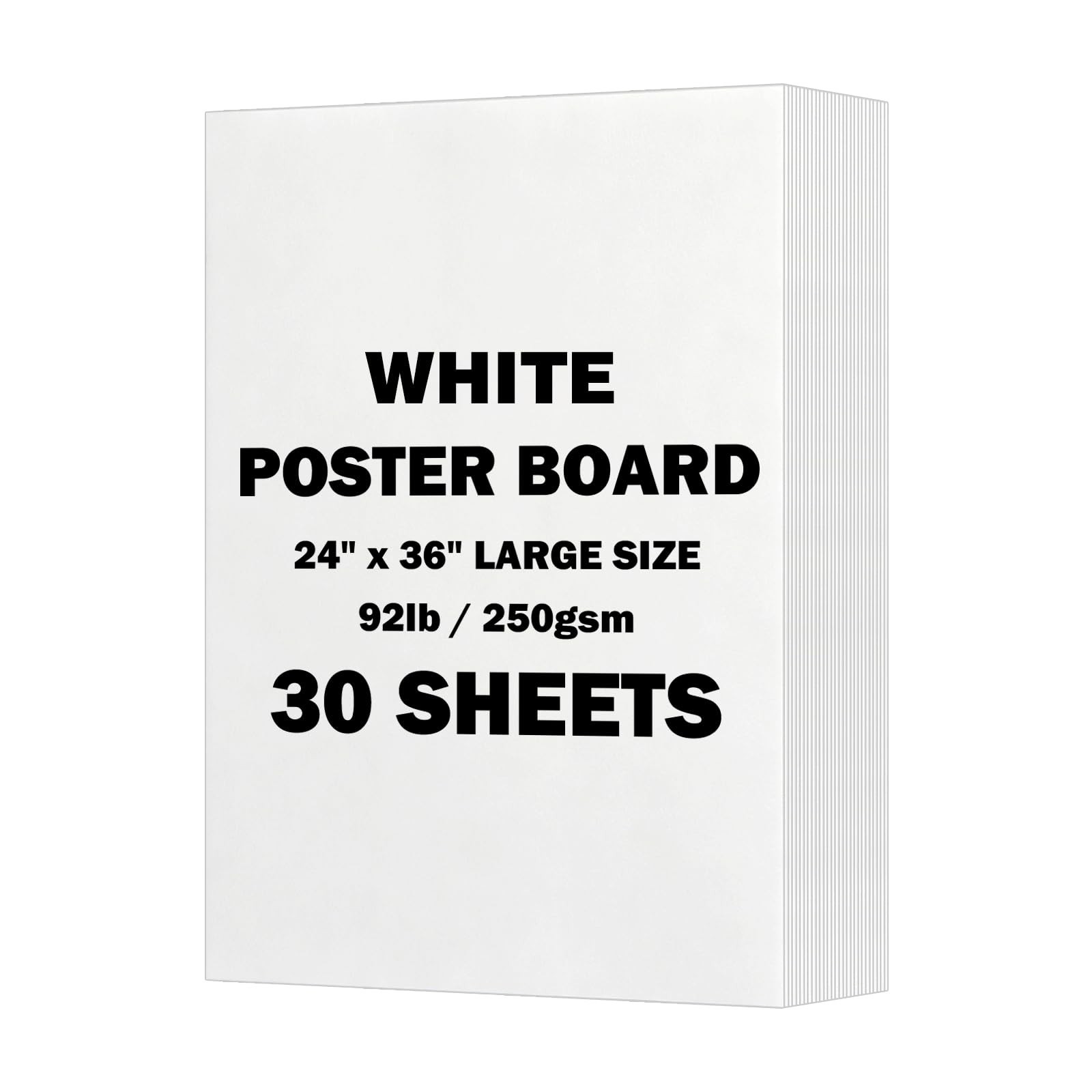 24x36 inches White Poster Board, 30 Packs Large poster paper, Heavyweight Pos... 24x36 inches White Poster Board, 30 Packs Large poster paper, Heavyweight Pos...