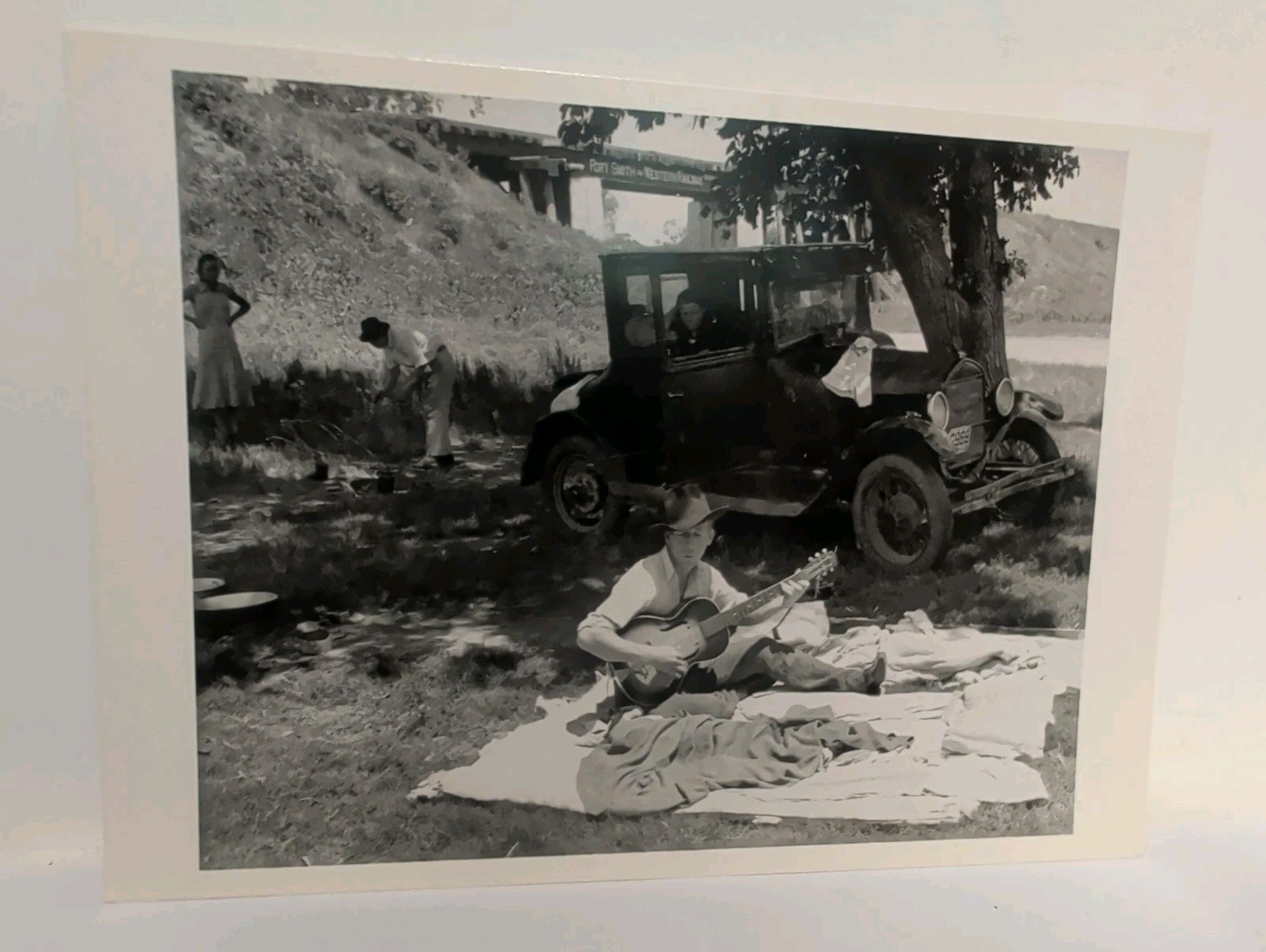 1939 Roadside Camp Of Migrant Workers, Lincoln County Oklahoma by Russell Lee