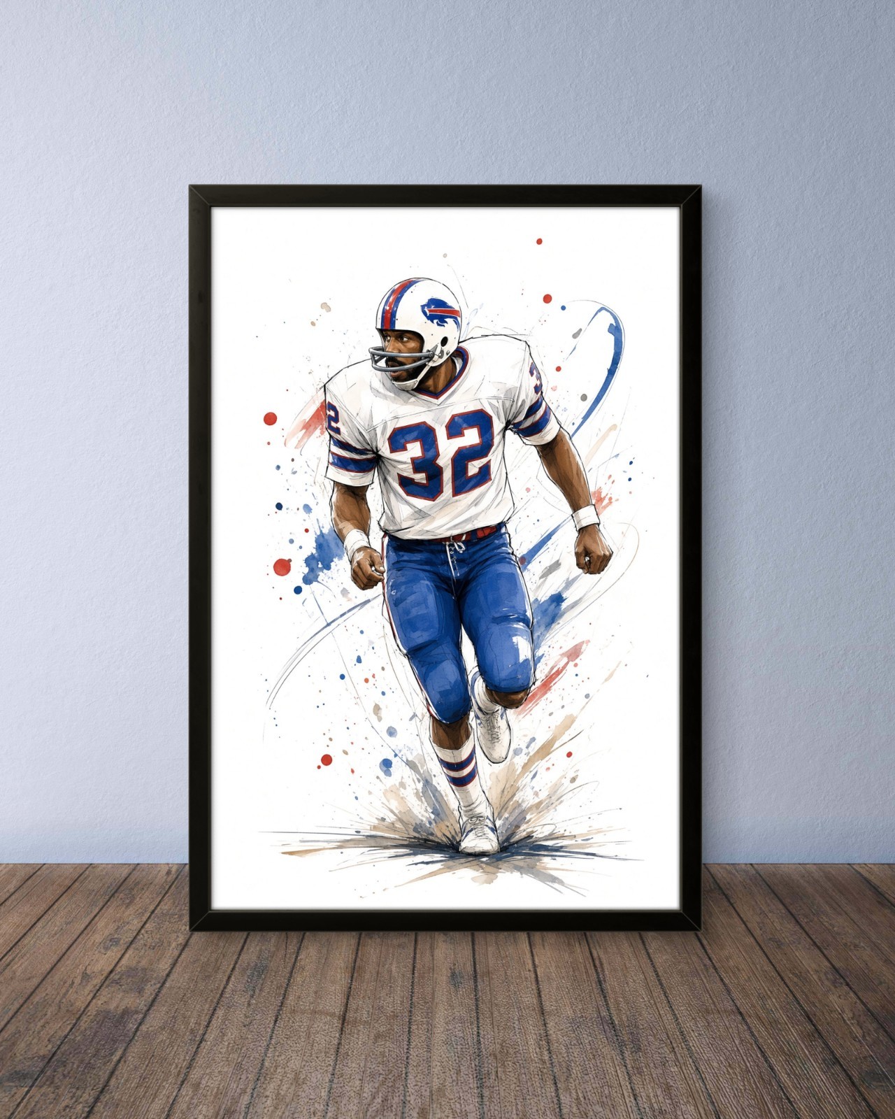O.J. Simpson Buffalo Bills Football Poster Art Print Wall Art Print Picture