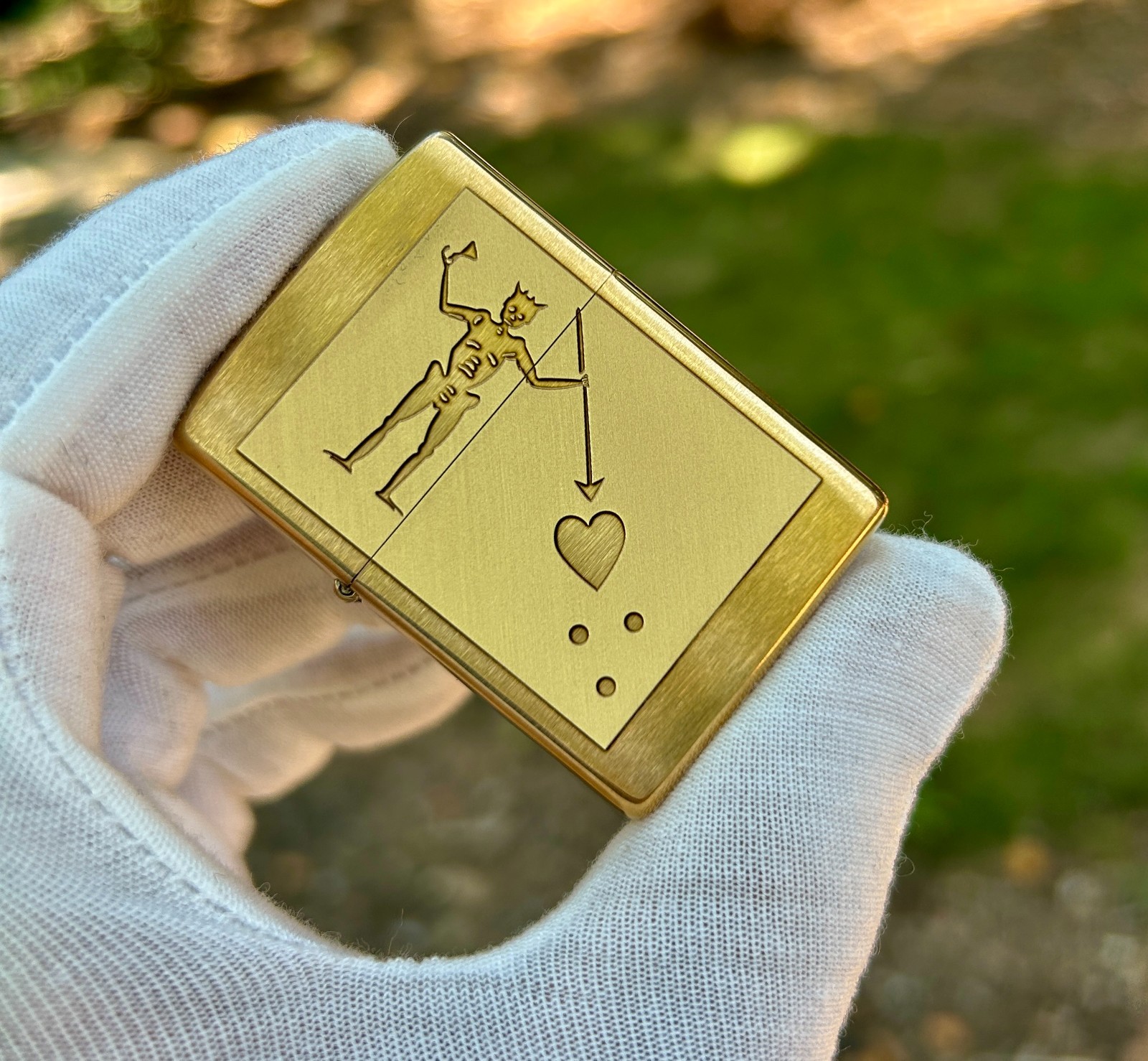 Blackbeard's Flag Brass Zippo | 2-Sided Deep Engraved | Pirate Lighter | USA Mad