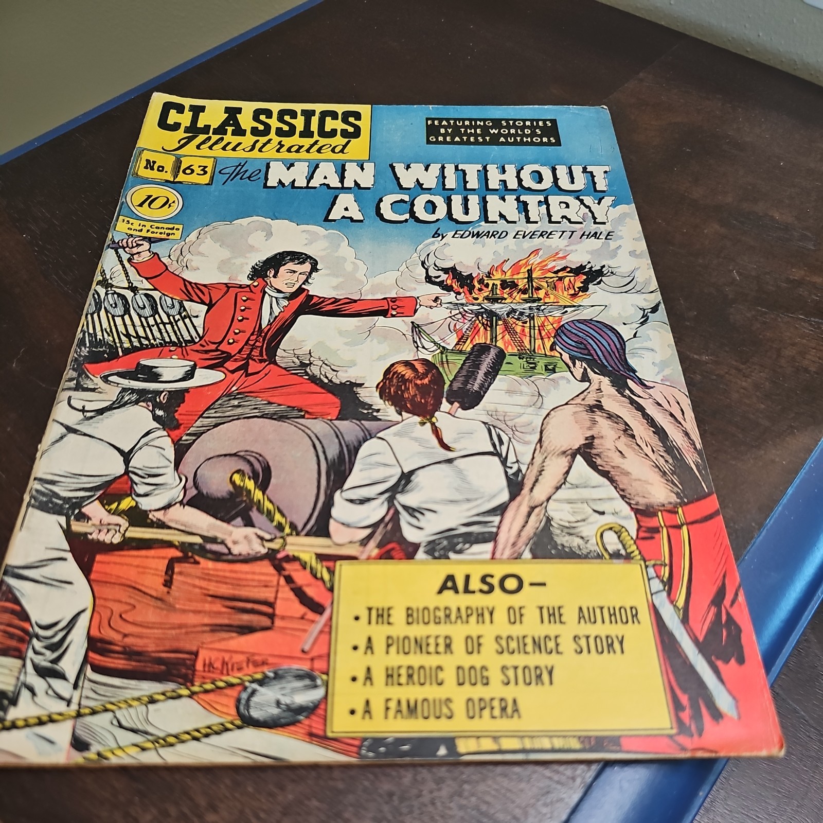 CLASSICS ILLUSTRATED #63 (1949) VF- (7.5) MAN WITHOUT A COUNTRY  (HRN 67)  RARE