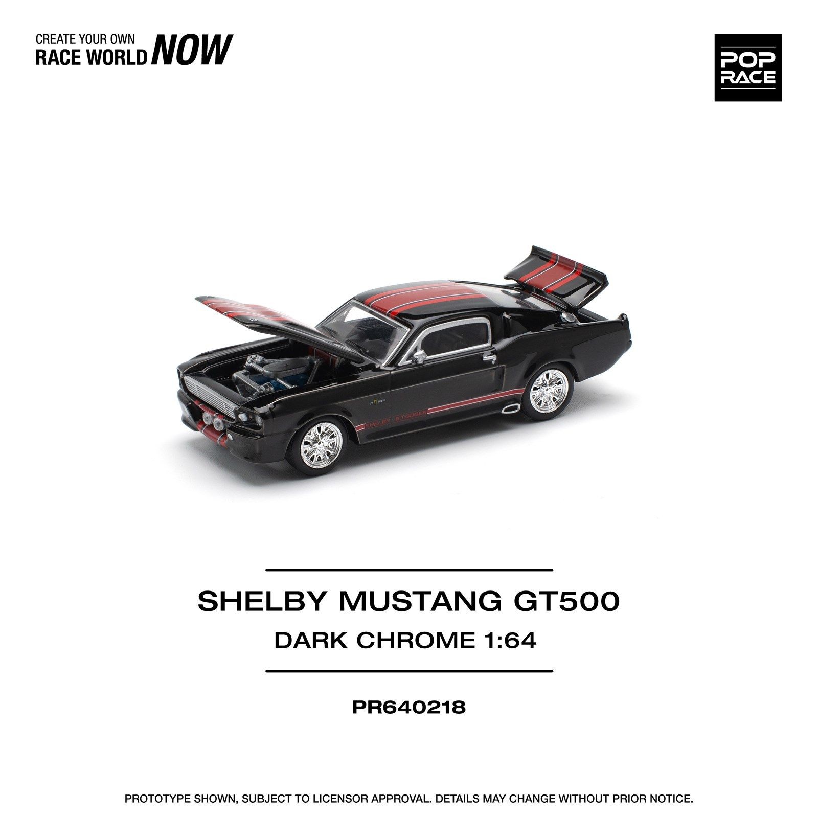 1:64 Mustang Shelby GT500 Diecast Model - Collectors Display Piece