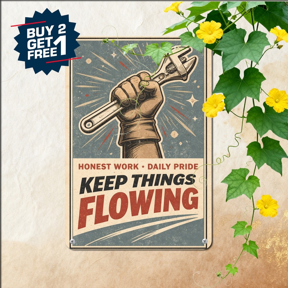 The Plumber Protects The Health Of The Nation Trade Metal Tin Sign