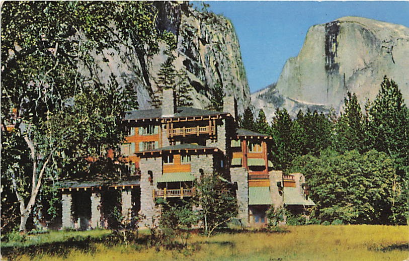 Postcard CA: The Ahwahnee Hotel, Yosemite NP, California