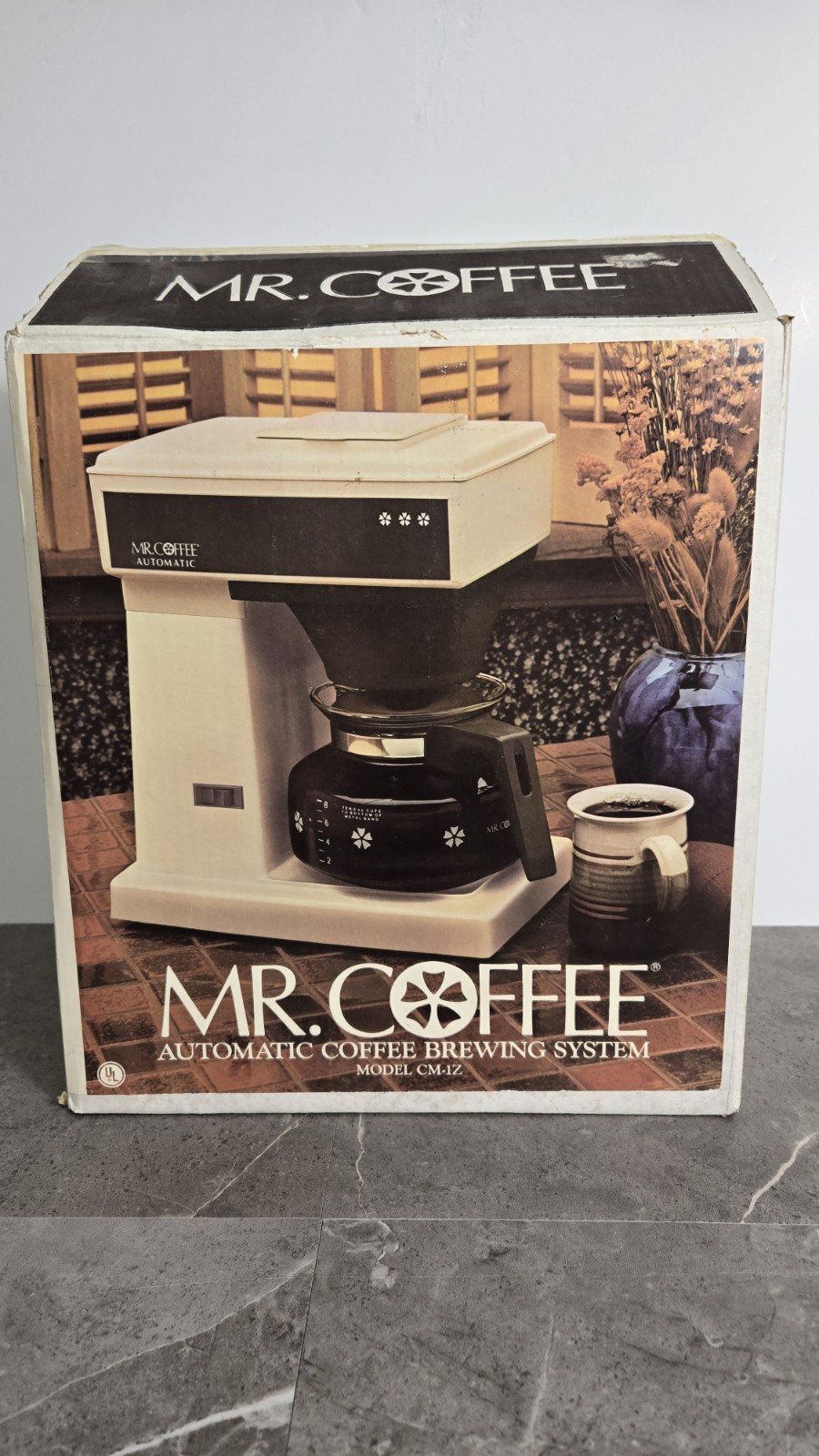 Vintage Brand New Mr Coffee Coffee Maker CM-1Z Floral Carafe 1970’s W/ Orig Box 