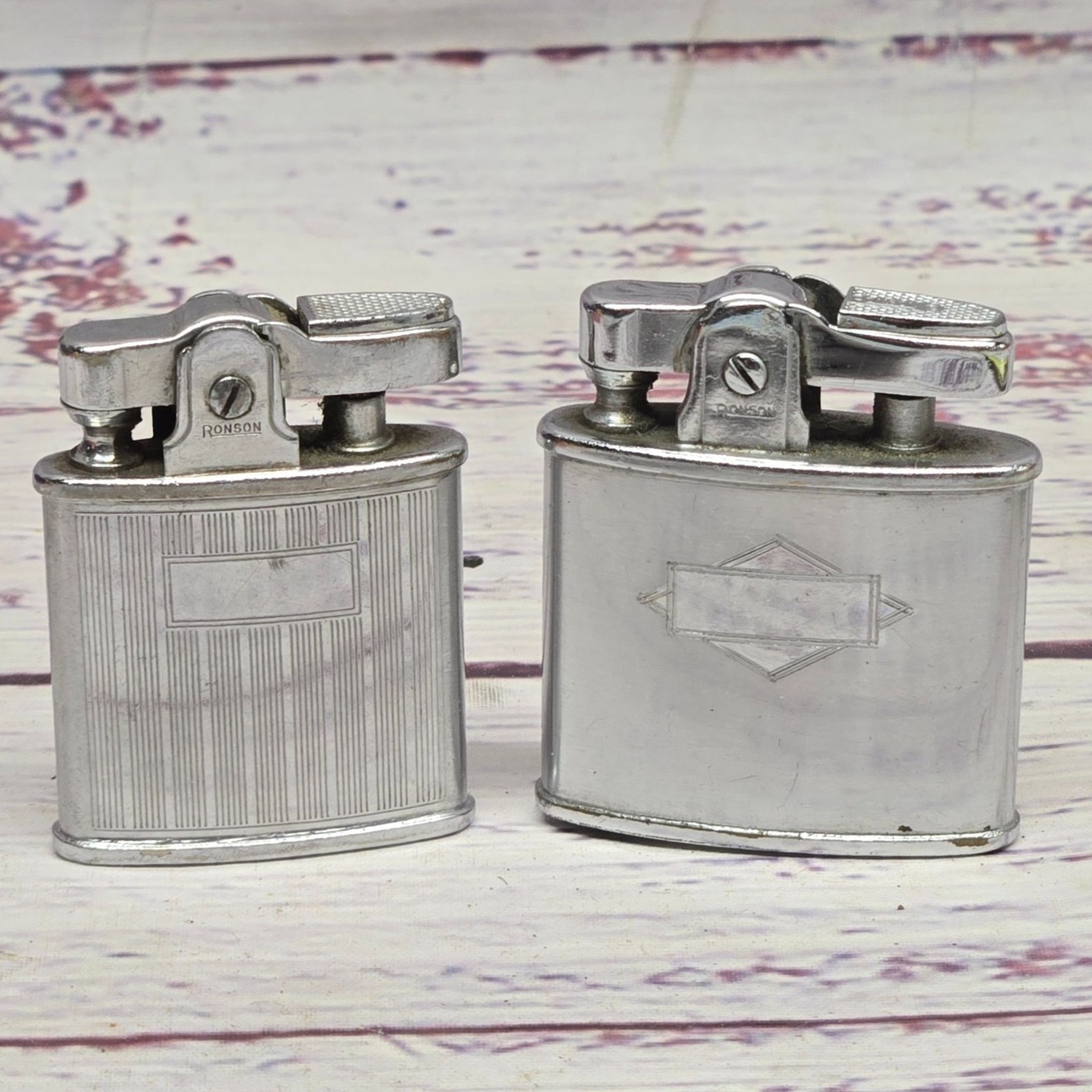 Vintage RONSON Lighter lot PRINCESS & Standard Art deco Tobacciana collectible 