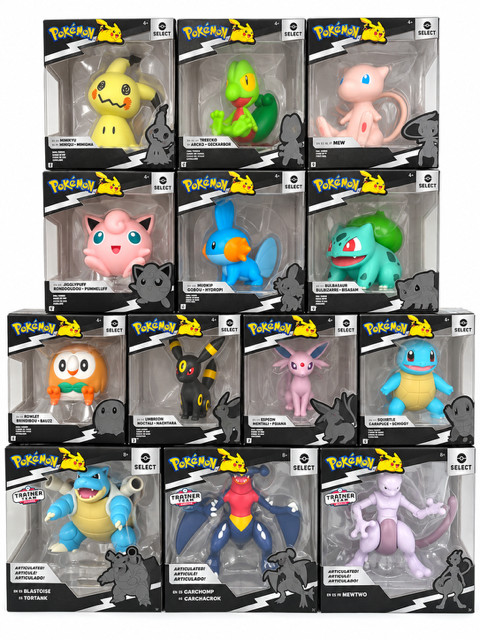 Jazwares Pokémon  Vinyl Figurine Collection of 13 Boxed Unopened