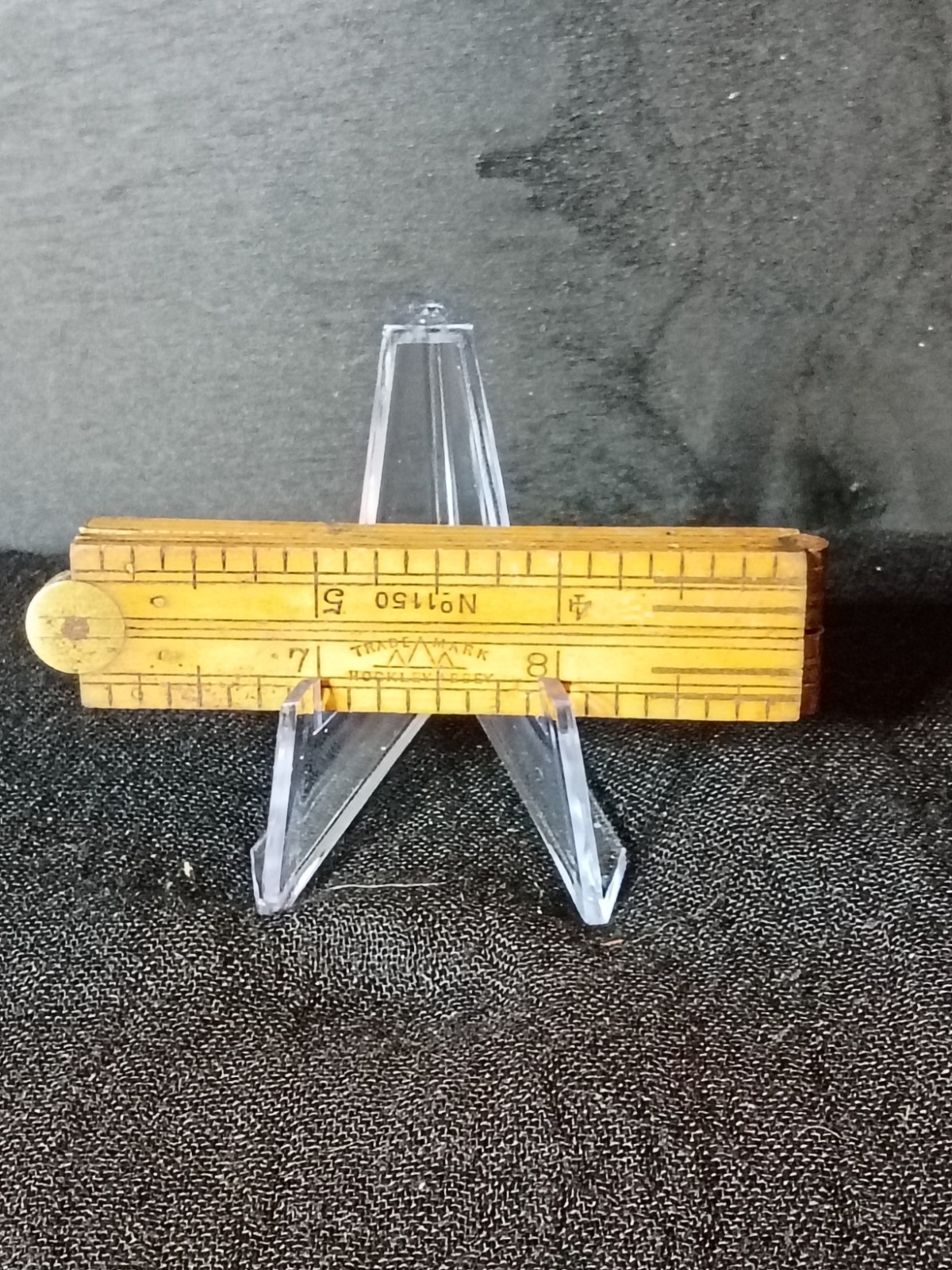 Vintage Rabone Hockley Abbey No. 1150 Boxwood & Brass Folding Pocket Ruler 12\