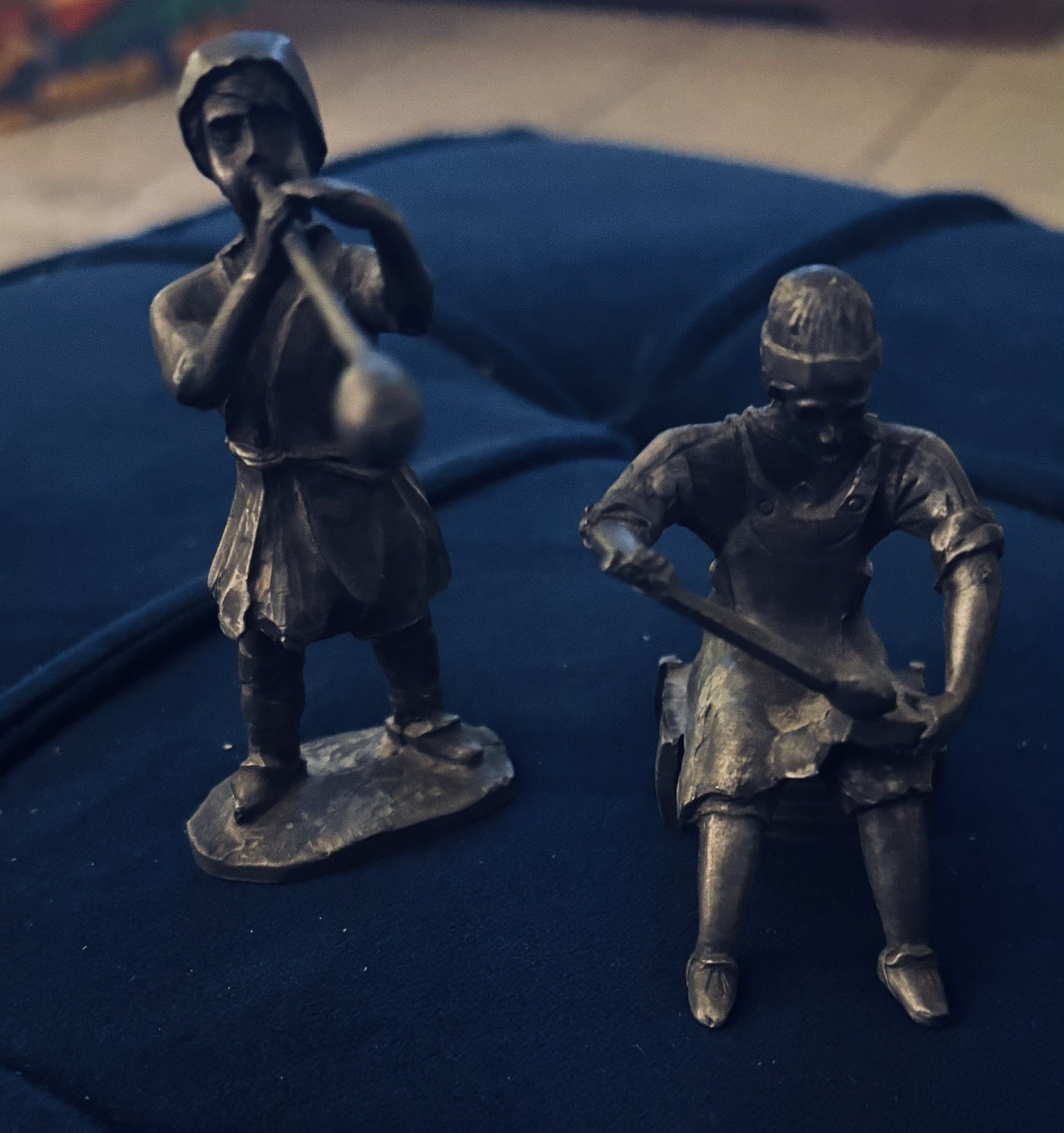 Vintage  Ironmonger /Glassblower  figurine by KMD Daalderop Royal Holland Pewter