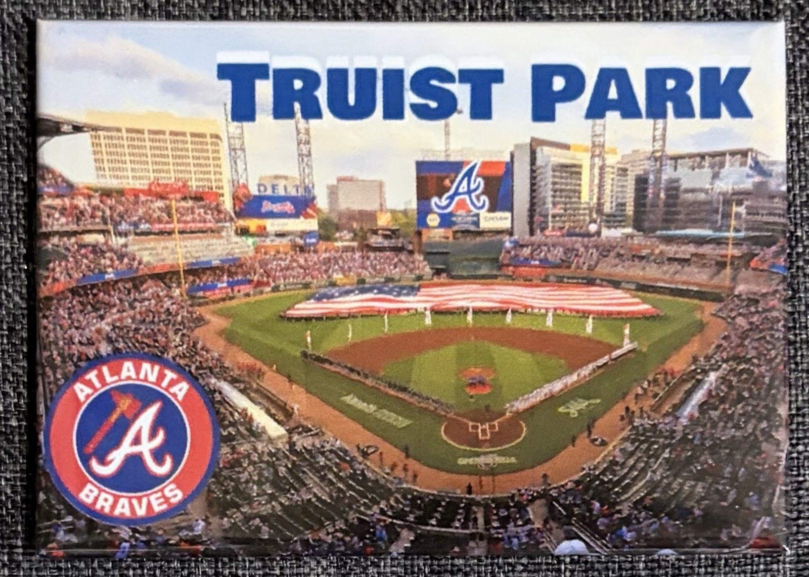 Truist Park Atlanta Braves 2.5 x 3.5 Inch Fridge Magnet Hardback JC3