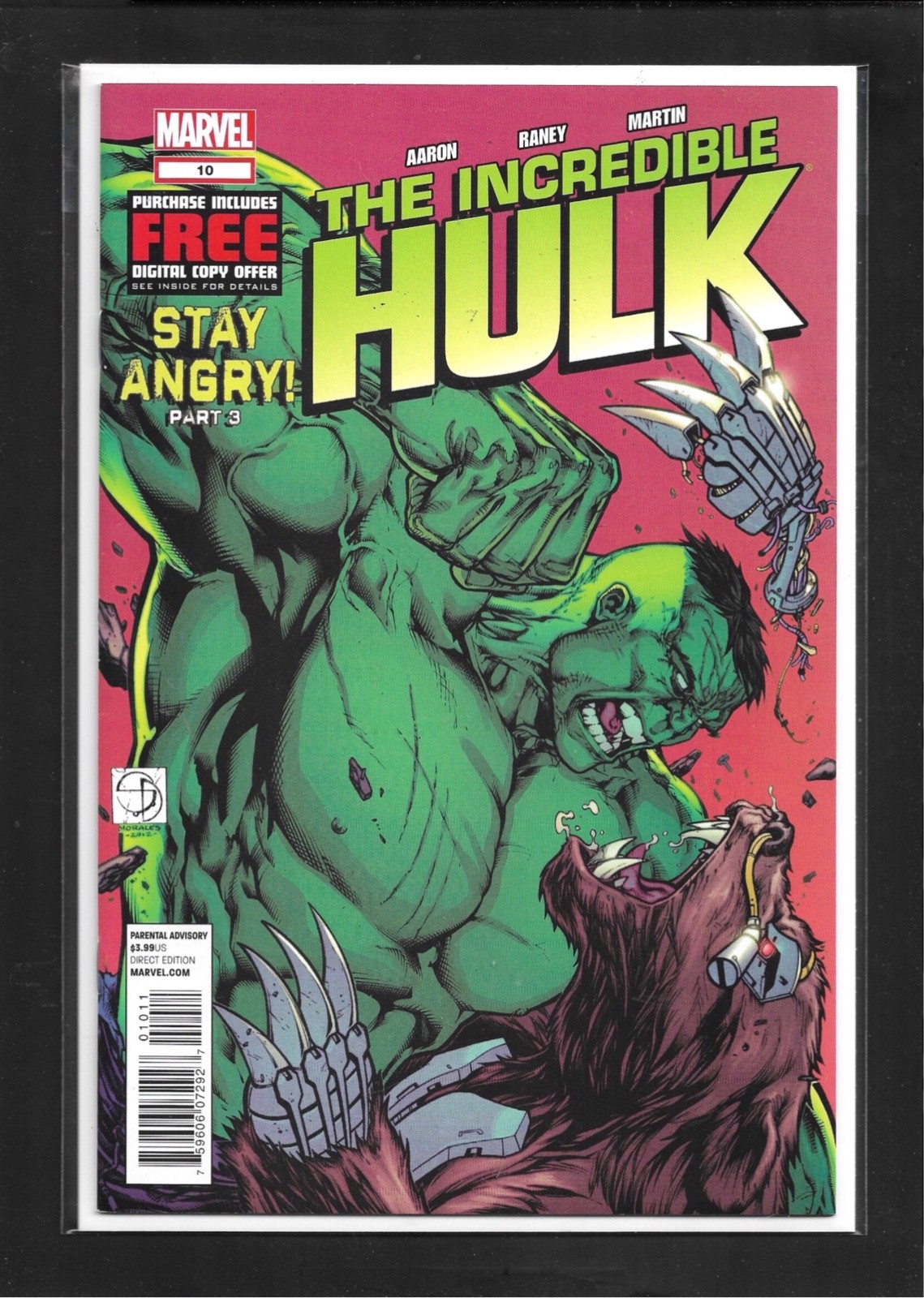 Incredible Hulk #10 (2012): 1st Appearances Shane Davis Cover Art NM (9.4)