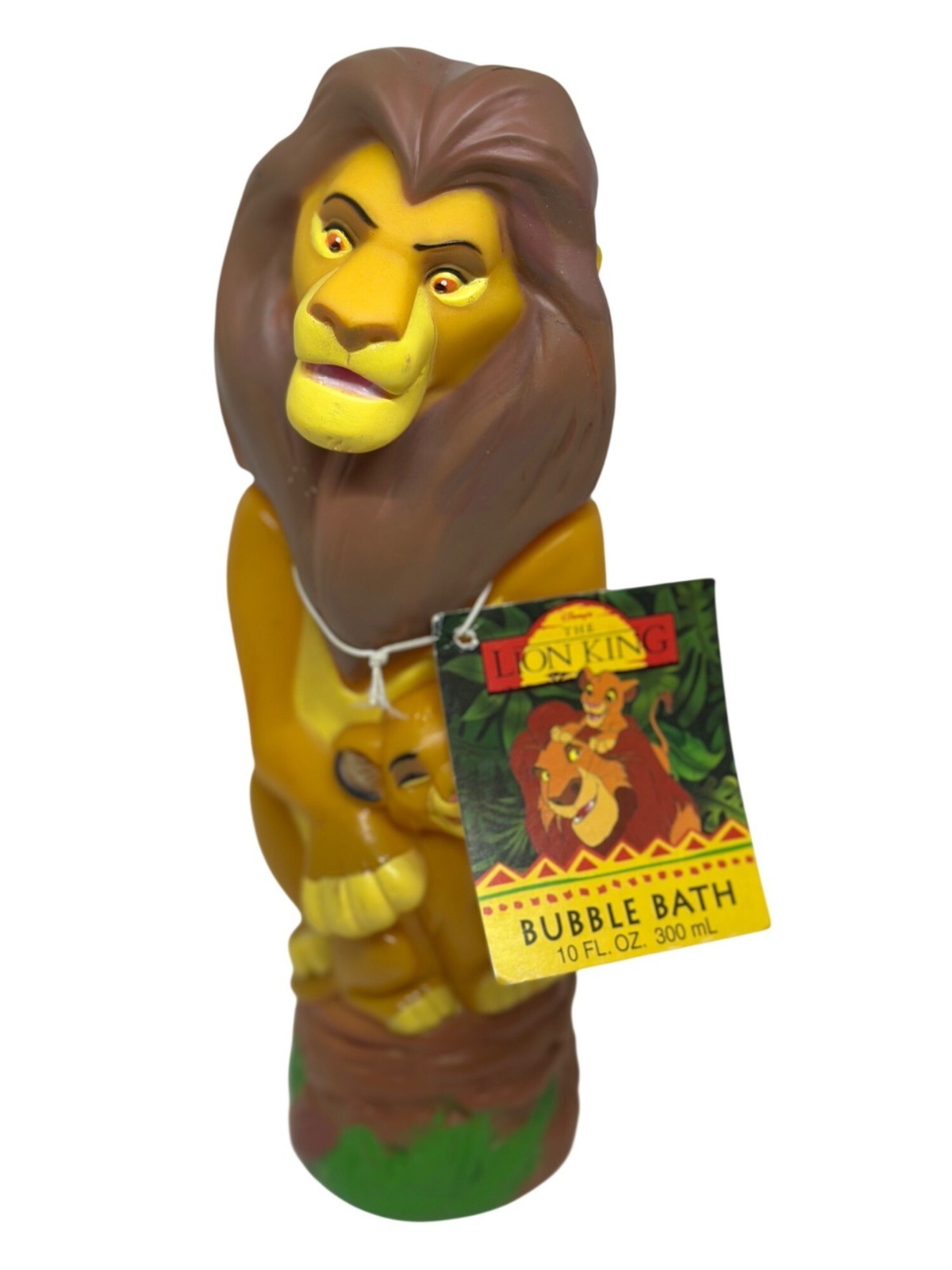 VTG 1994 Mufasa & Simba Bubble Bath Figurine Lion King Collectible Wildlife NWT