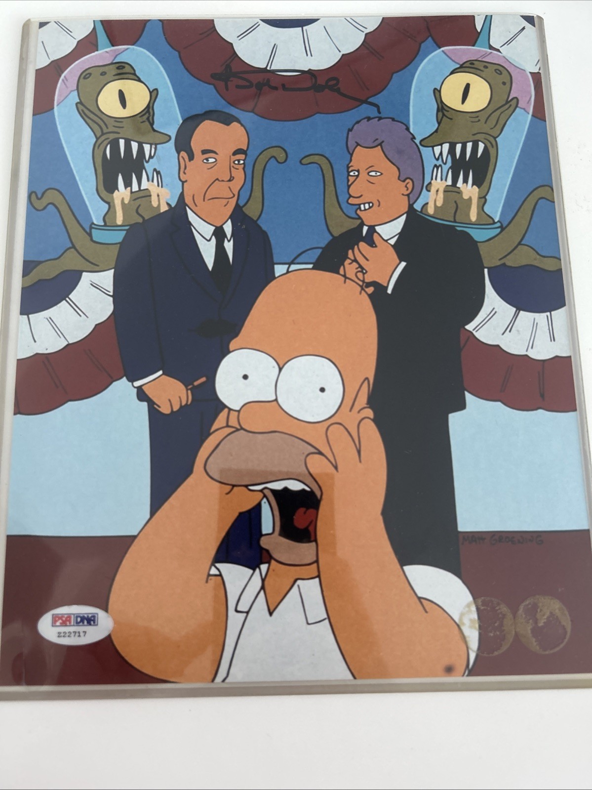 Autographed Photograph Signer Bob Dole From The Simpson