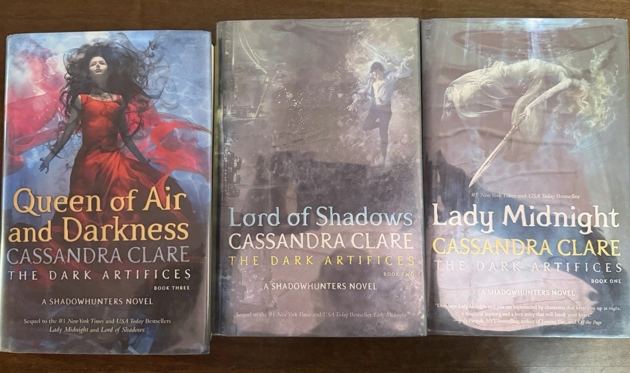  The Dark Artífices Trilogy By Cassandra Clare. Hardcover, (EX-libary Copies)