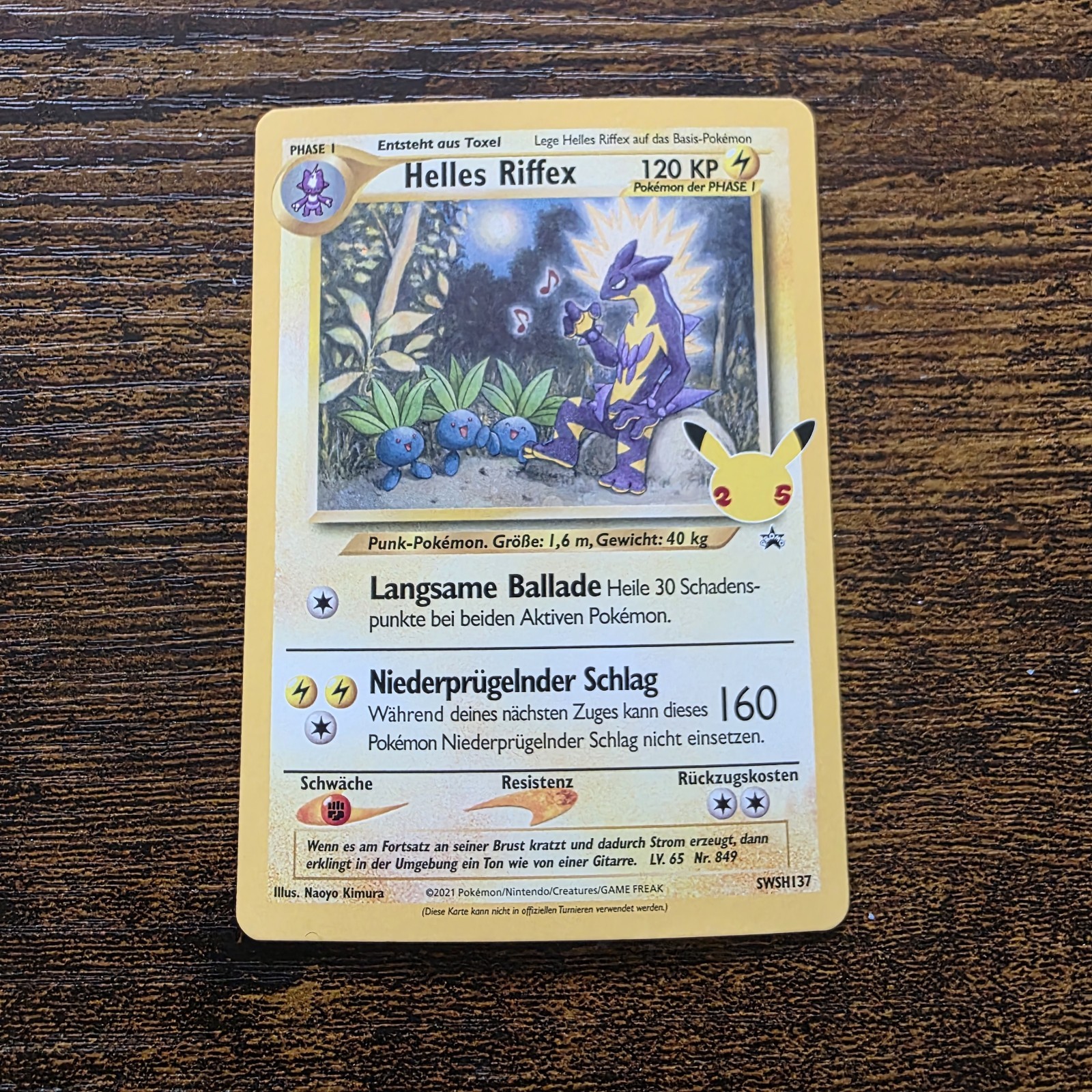 Pokemon I Light Toxtricity I SWSH137 I GR Sword & Shield Promo I NM/M