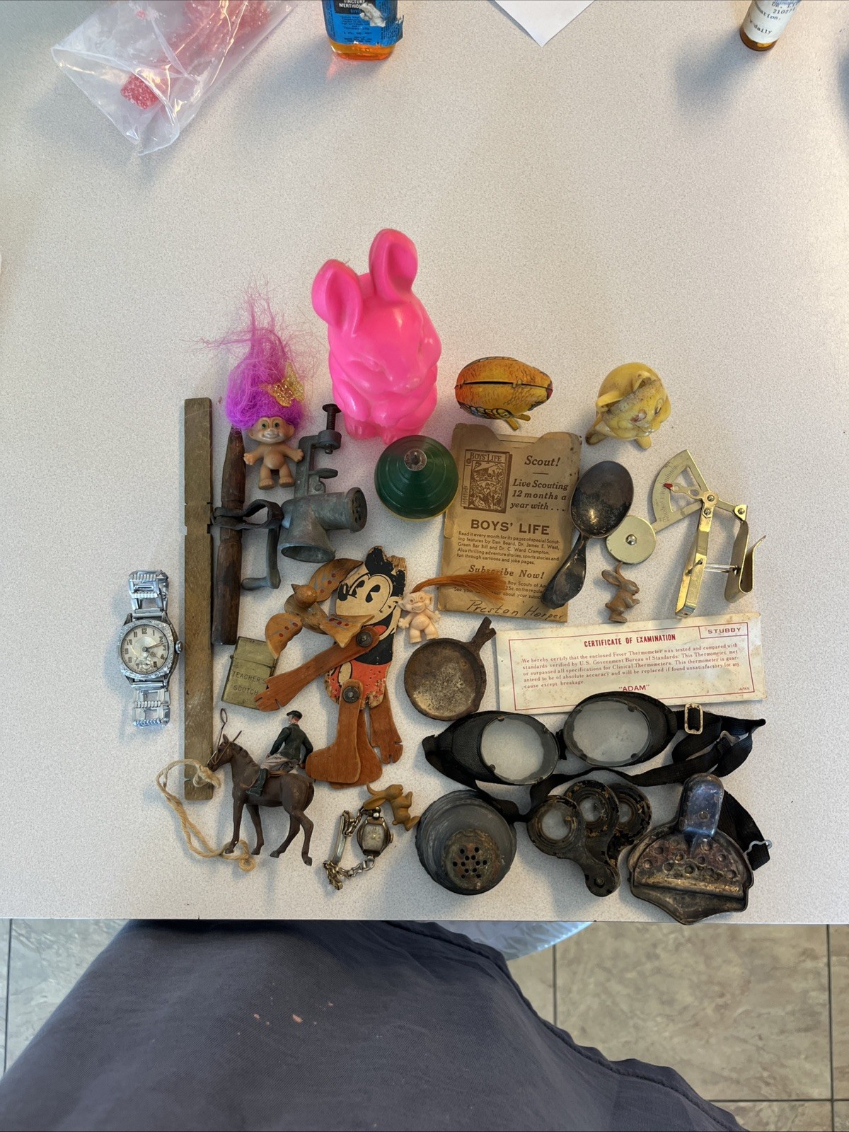 Junk Drawer Antique Vintage Collectibles Lot